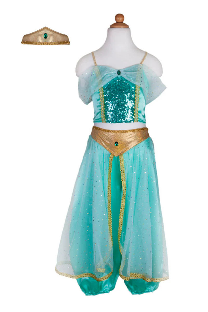 Great Pretenders Verkleedkledij Arabian Princess - Jurk met diadeem - 92/104cm - 2/4 jaar