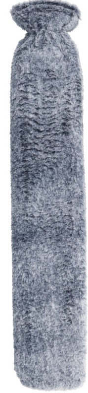 Home & Styling Warmwaterkruik Lang Pluche - 72x12cm - Blauw