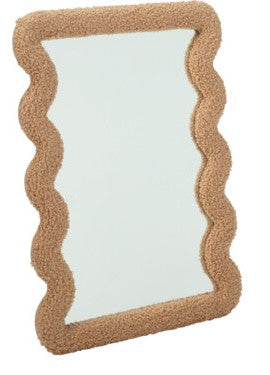 Golvende Spiegel Teddy - 30x40cm - Bruin