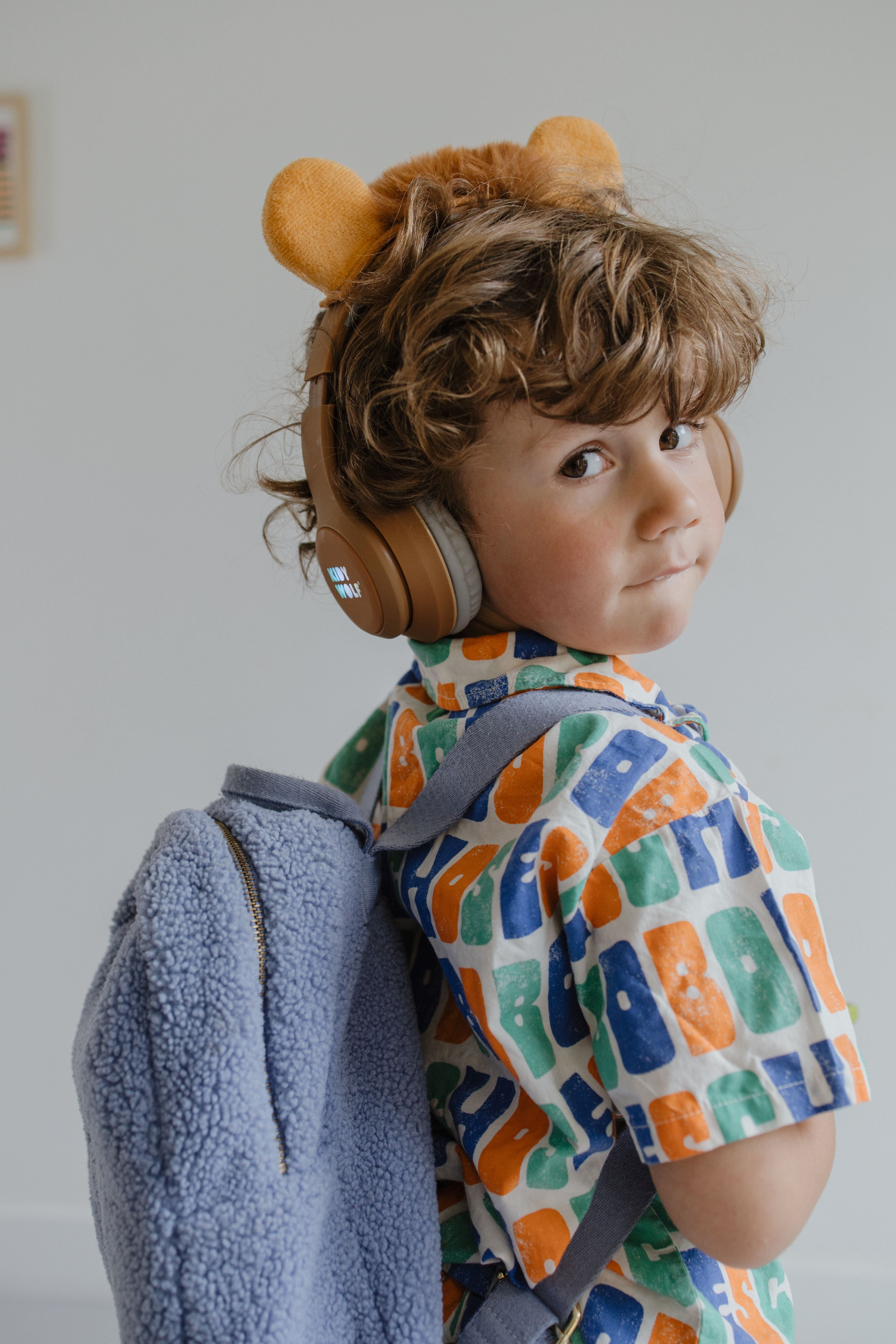 Kidywolf KidyEars Hoofdtelefoon Lion - Bruin