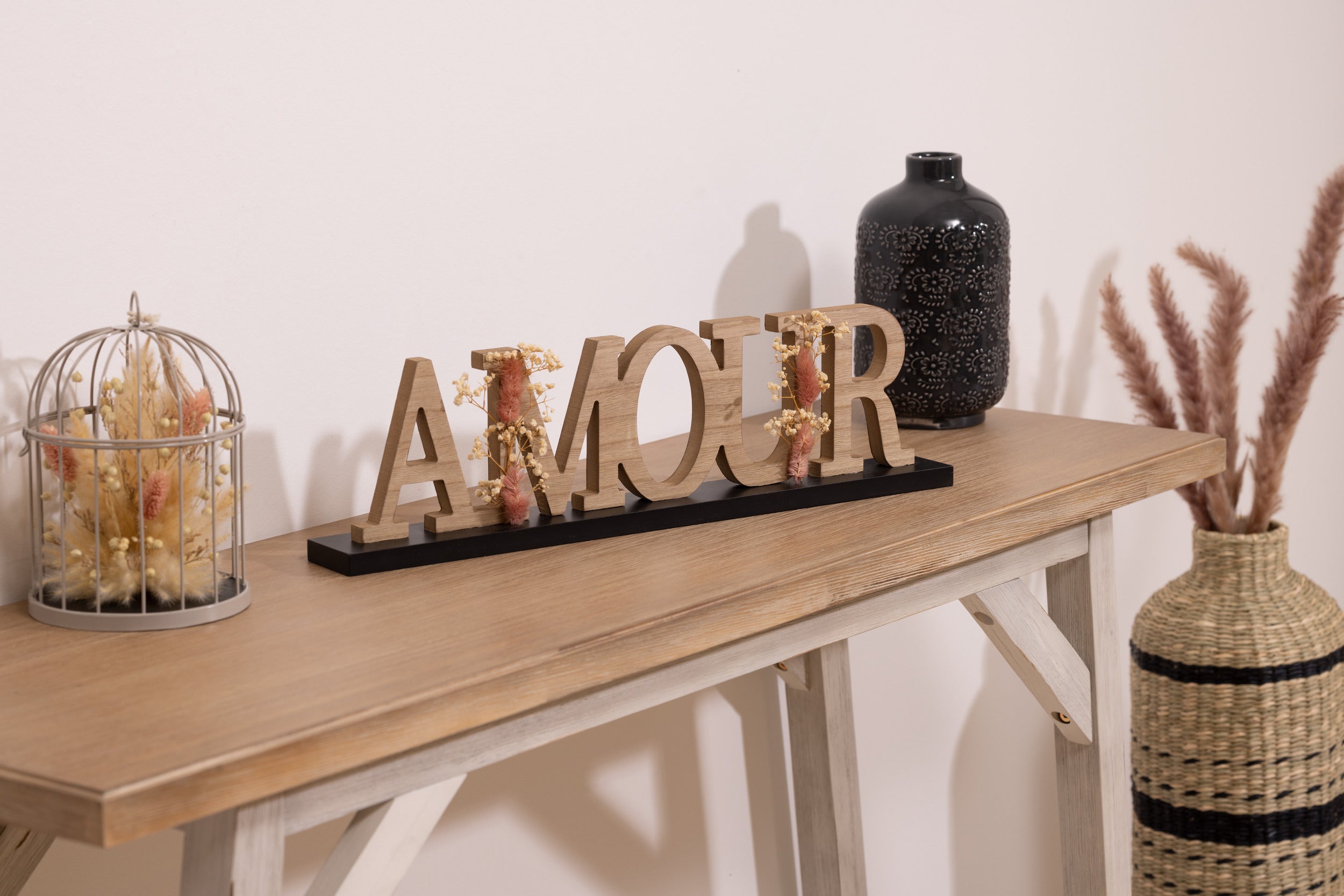 Atmosphera decoration AMOUR - Home decoration - H26 cm - Dried flower
