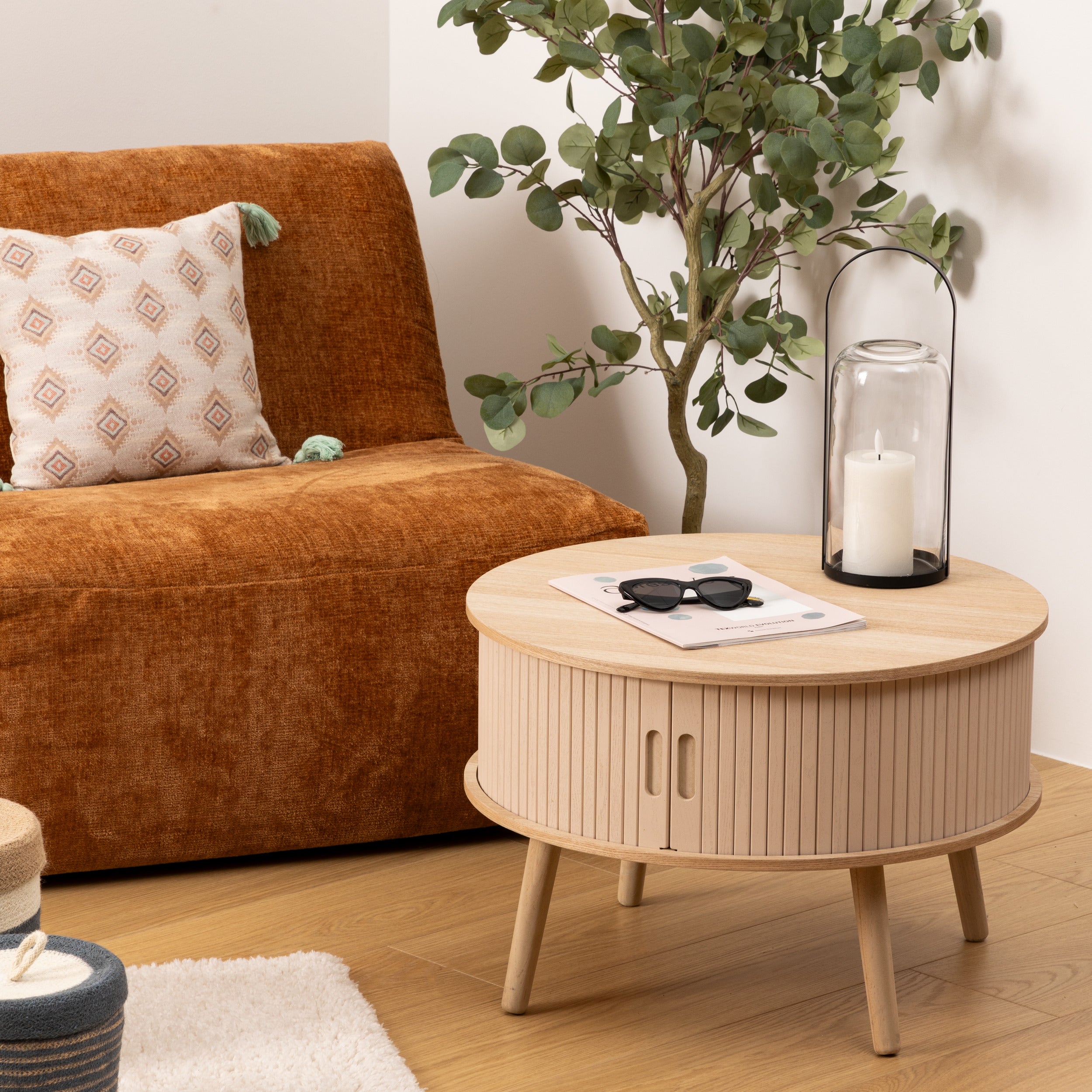 Atmosphäre Tanae Couchtisch - Ø70xh45cm - Beige