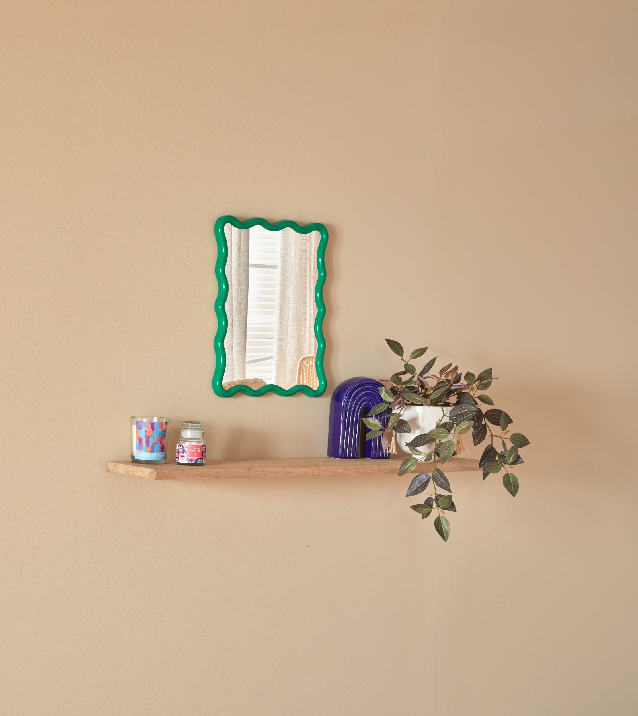 Atmosphera Judy Golvende Spiegel - 30x38cm - Groen