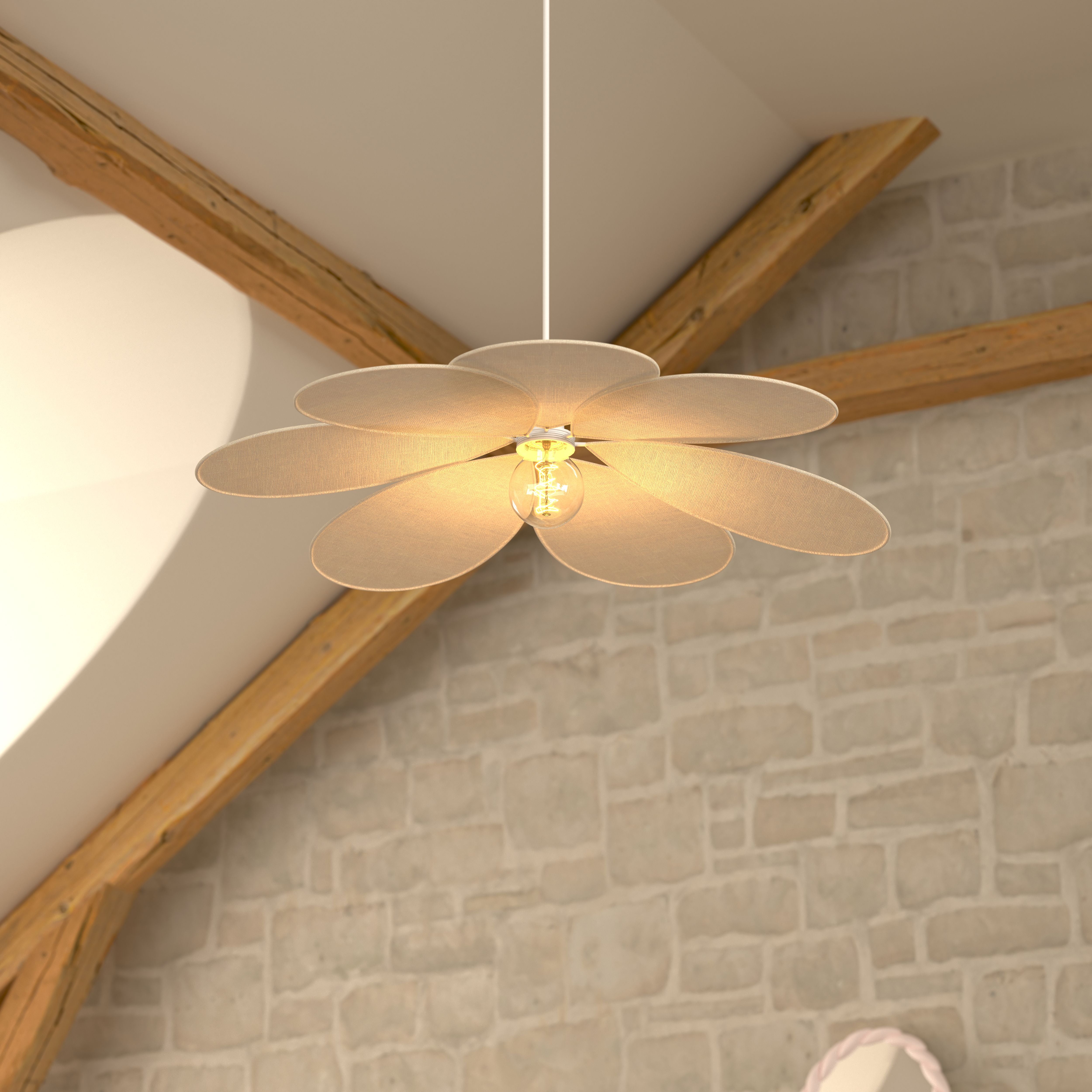 Atmosphera Kids Hanglamp Bloem - Ø100xH15cm - Beige