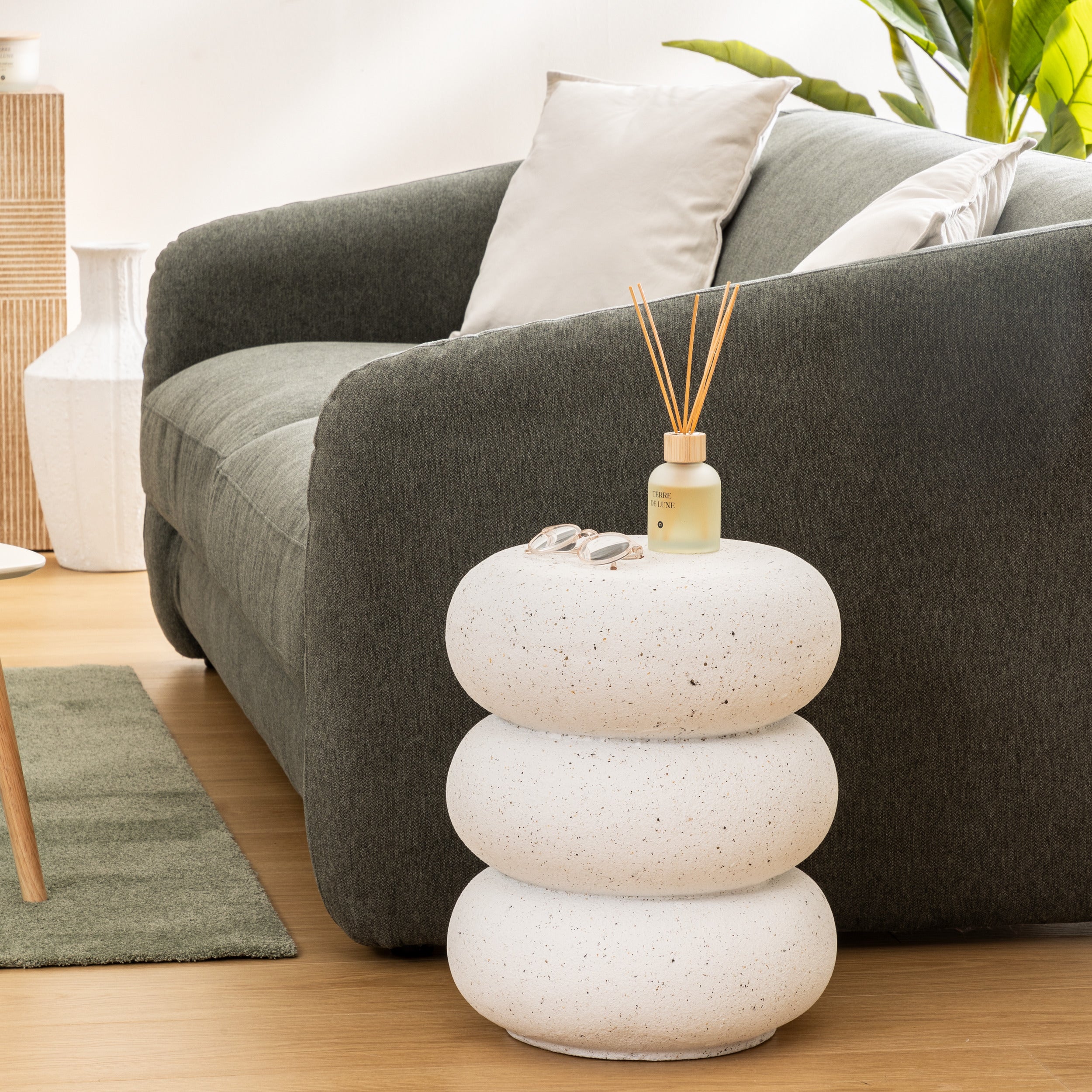 Atmosphäre Tanae Couchtisch - Ø70xh45cm - Beige