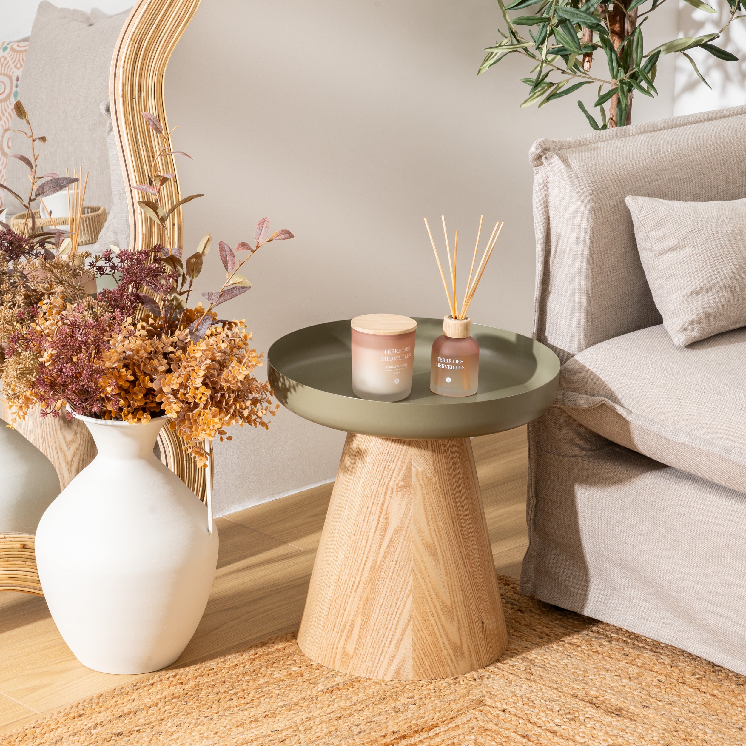 Atmosphäre Tanae Couchtisch - Ø70xh45cm - Beige