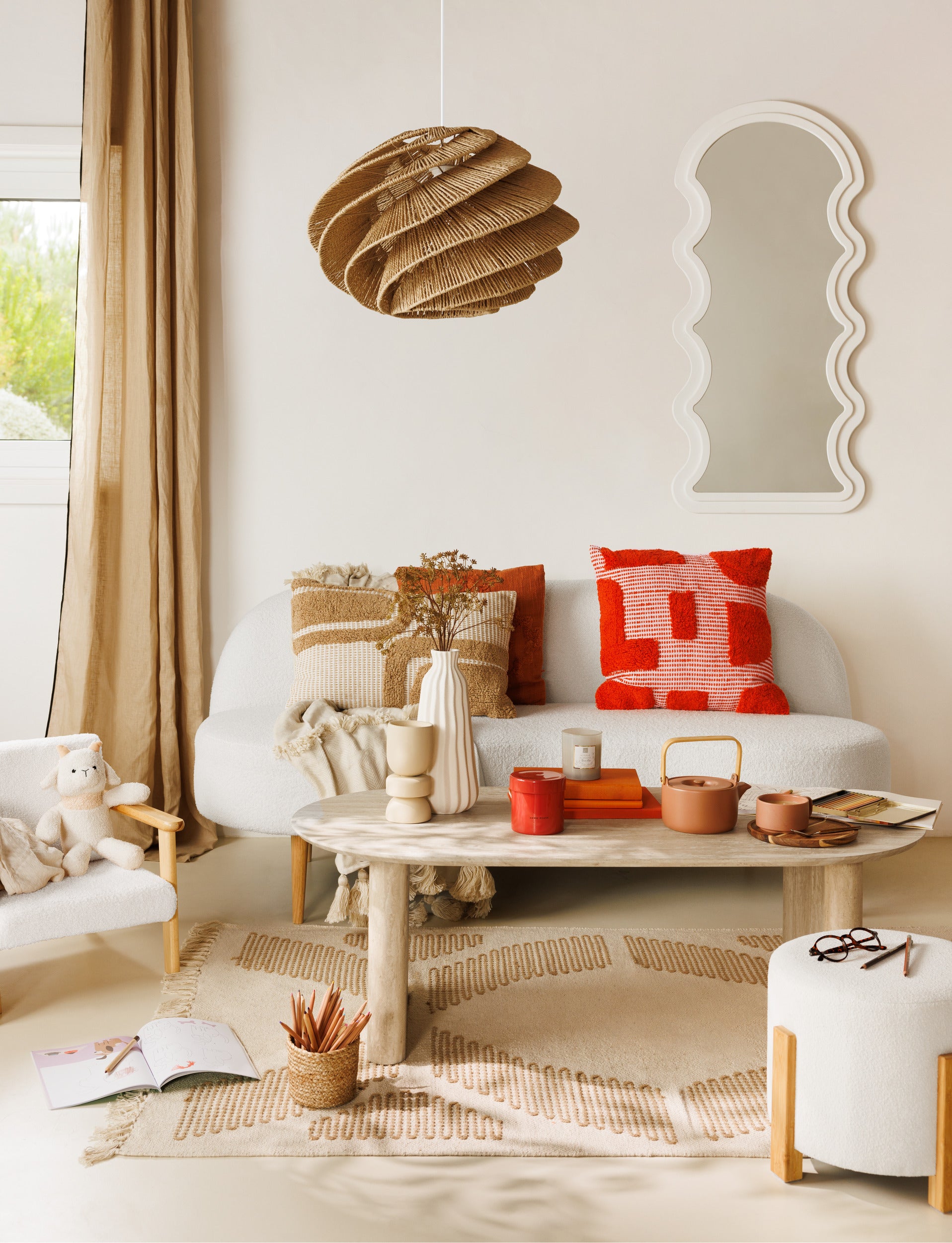 Atmosphäre Tanae Couchtisch - Ø70xh45cm - Beige