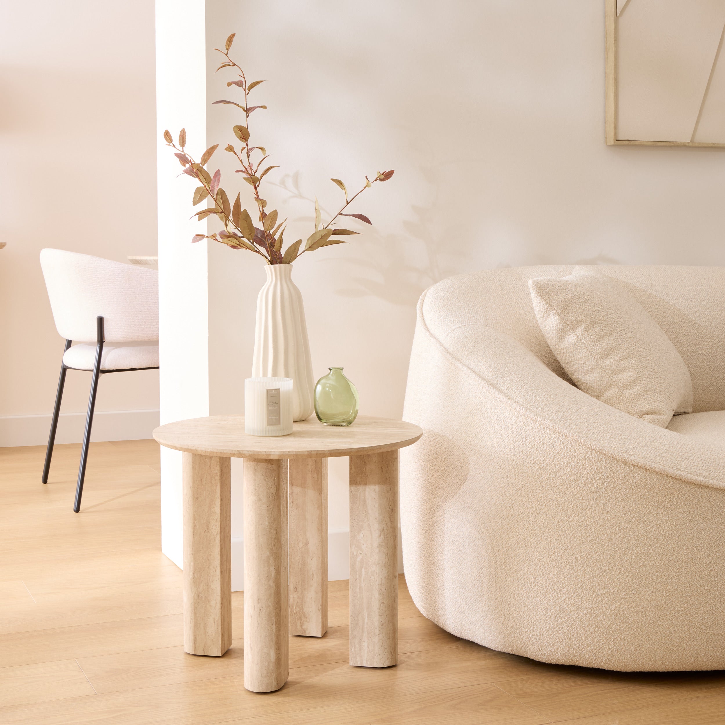 Atmosphäre Tanae Couchtisch - Ø70xh45cm - Beige