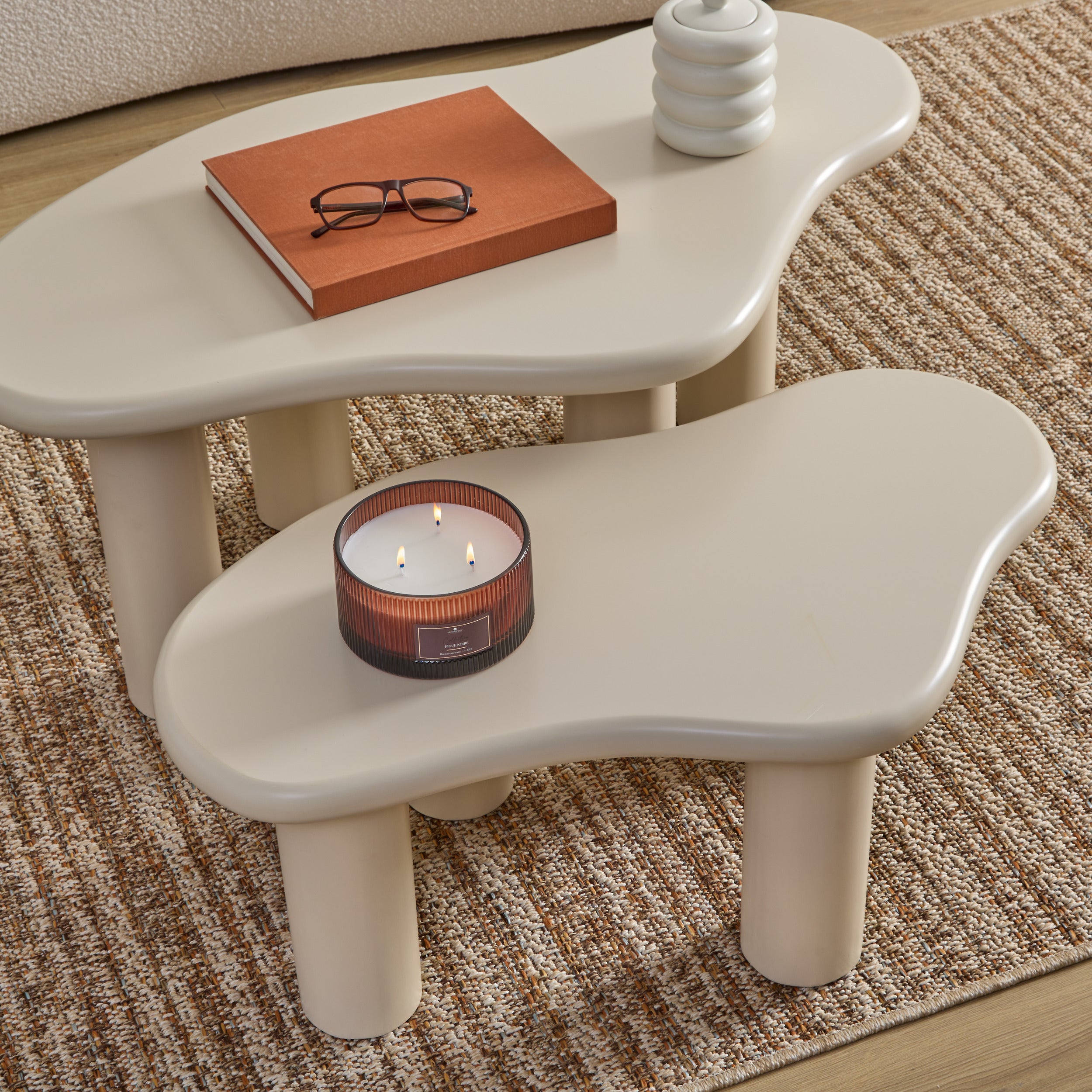 Atmosphäre Tanae Couchtisch - Ø70xh45cm - Beige