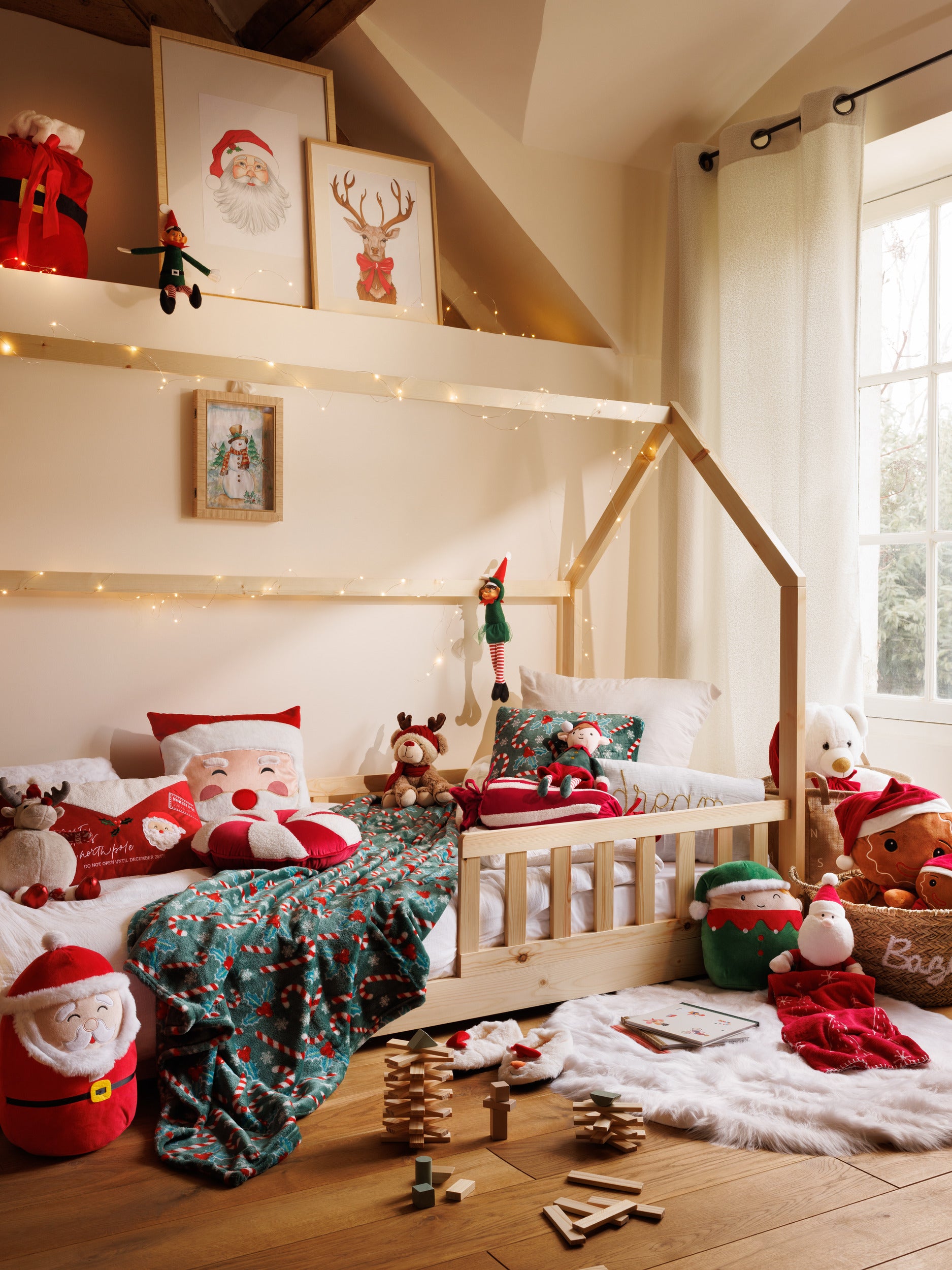 Noël - Sac de Noël en velours - Sac de sport - Hots - 50x70cm - Imprimé Casse-Noisette