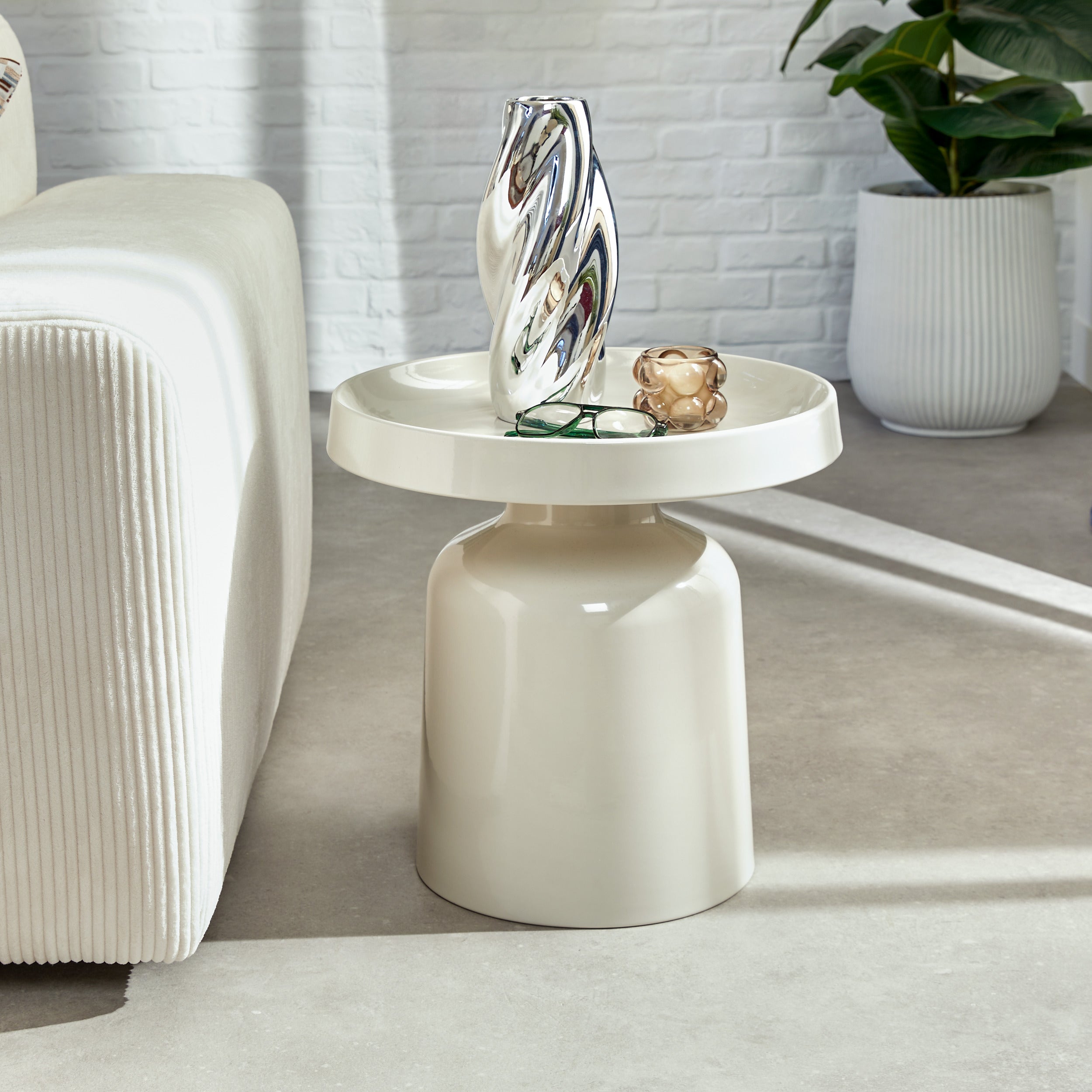 Atmosphäre Tanae Couchtisch - Ø70xh45cm - Beige