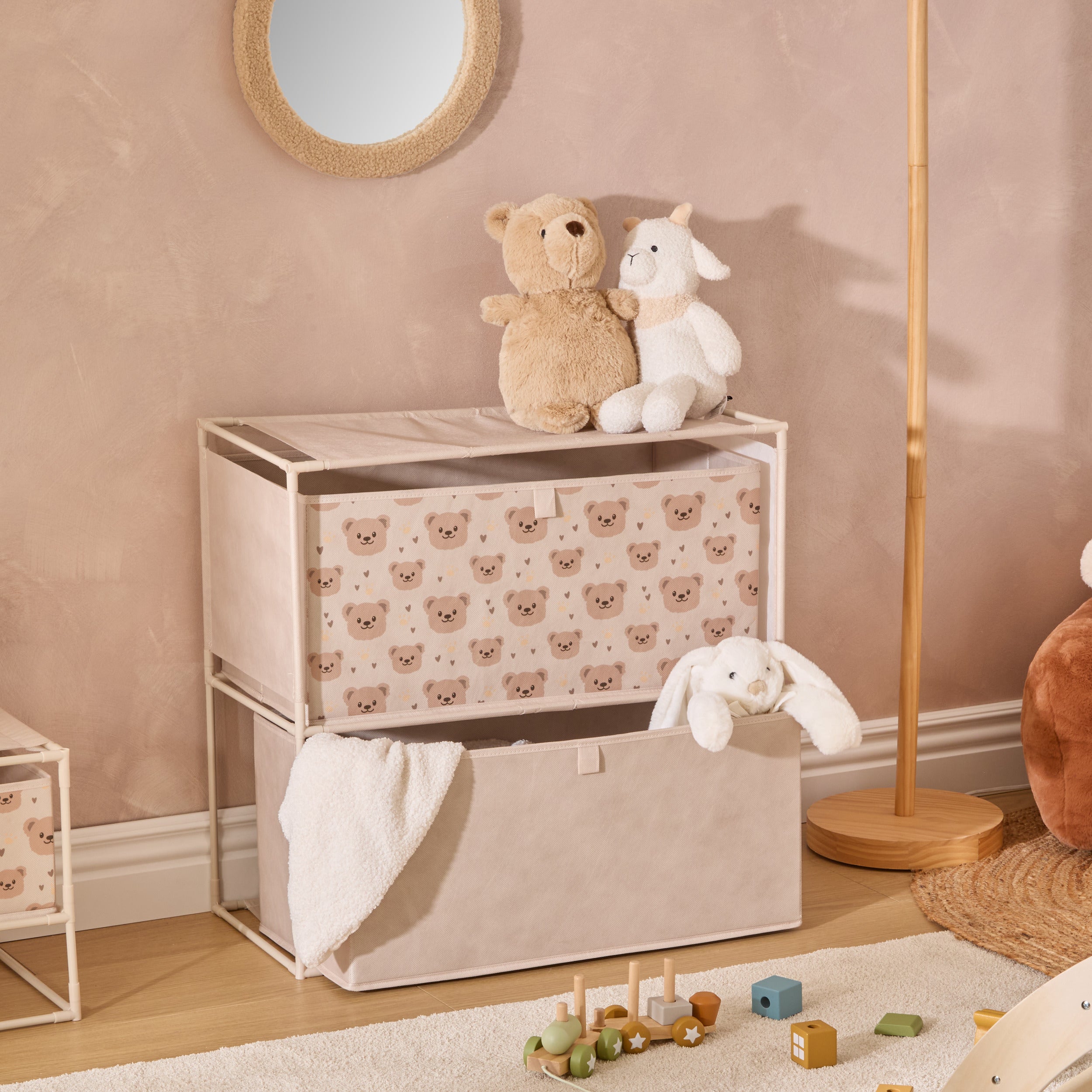 Atmosphera Kids Orso Opbergcommode - 60x30x60cm - Beige