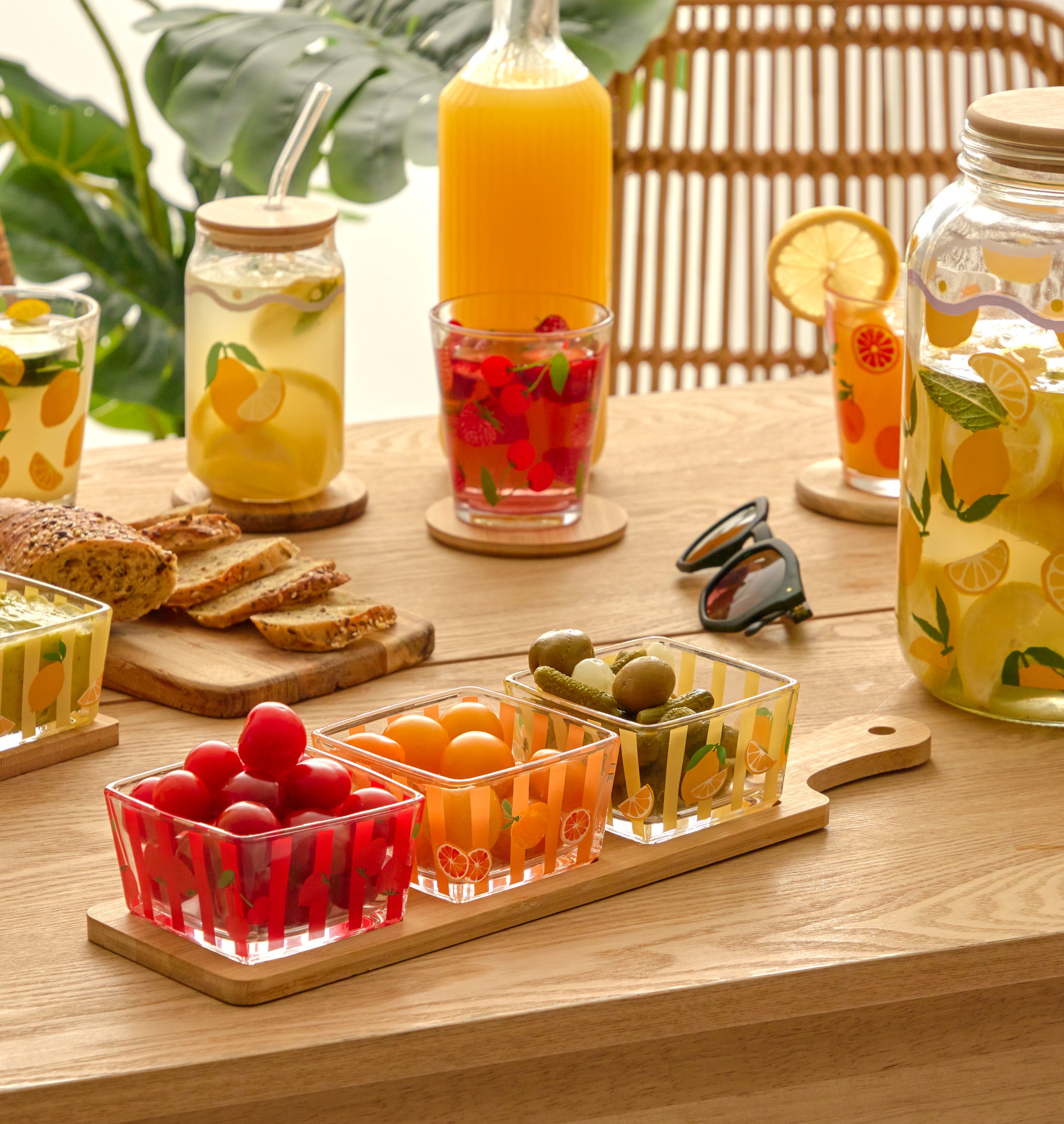 Secret de Gourmet Fruity Tapas/Aperitief set - 4-delig - Multi