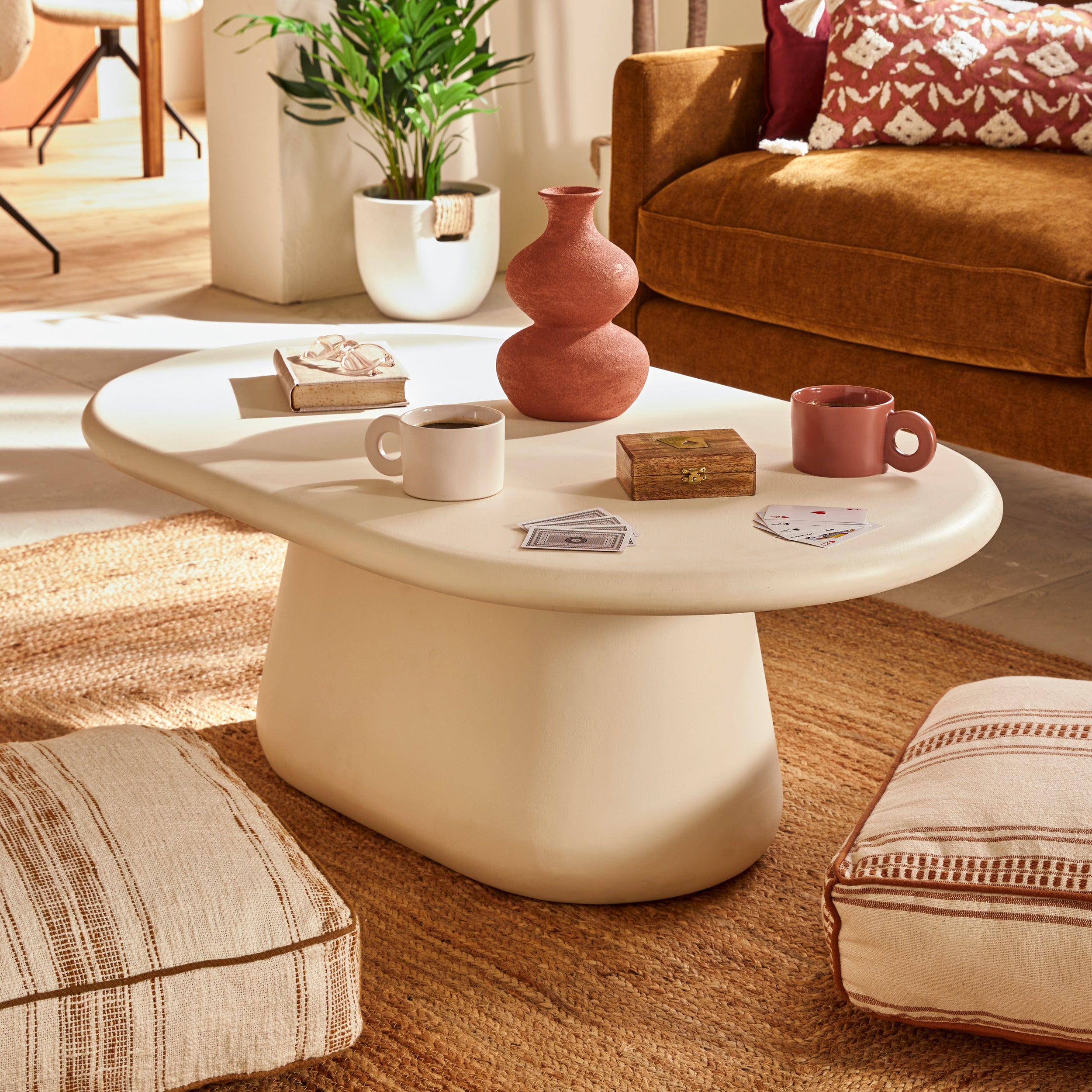 Atmosphäre Tanae Couchtisch - Ø70xh45cm - Beige