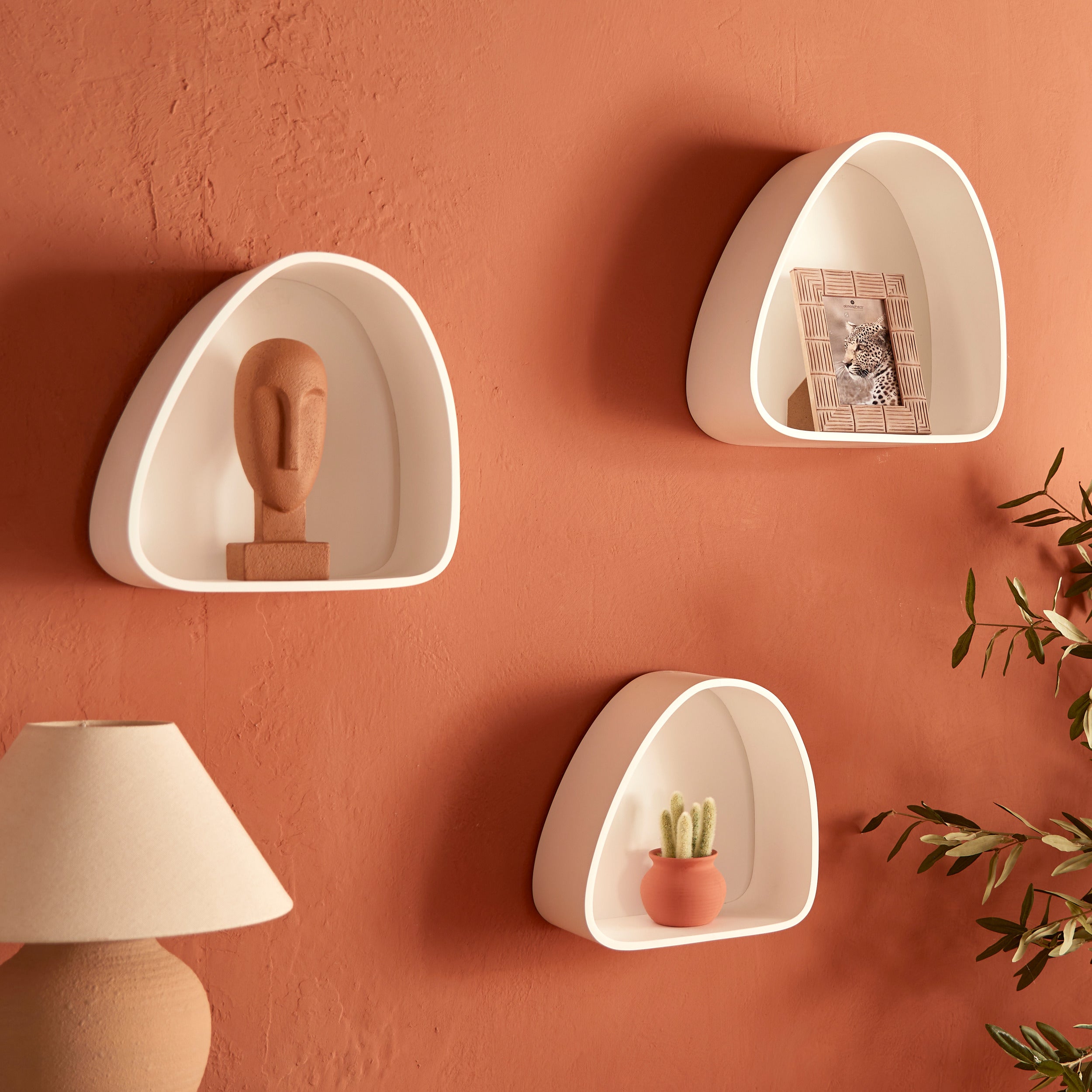 Atmosphera Etagère Murale Rivi - Blanc - 45 x 65 cm