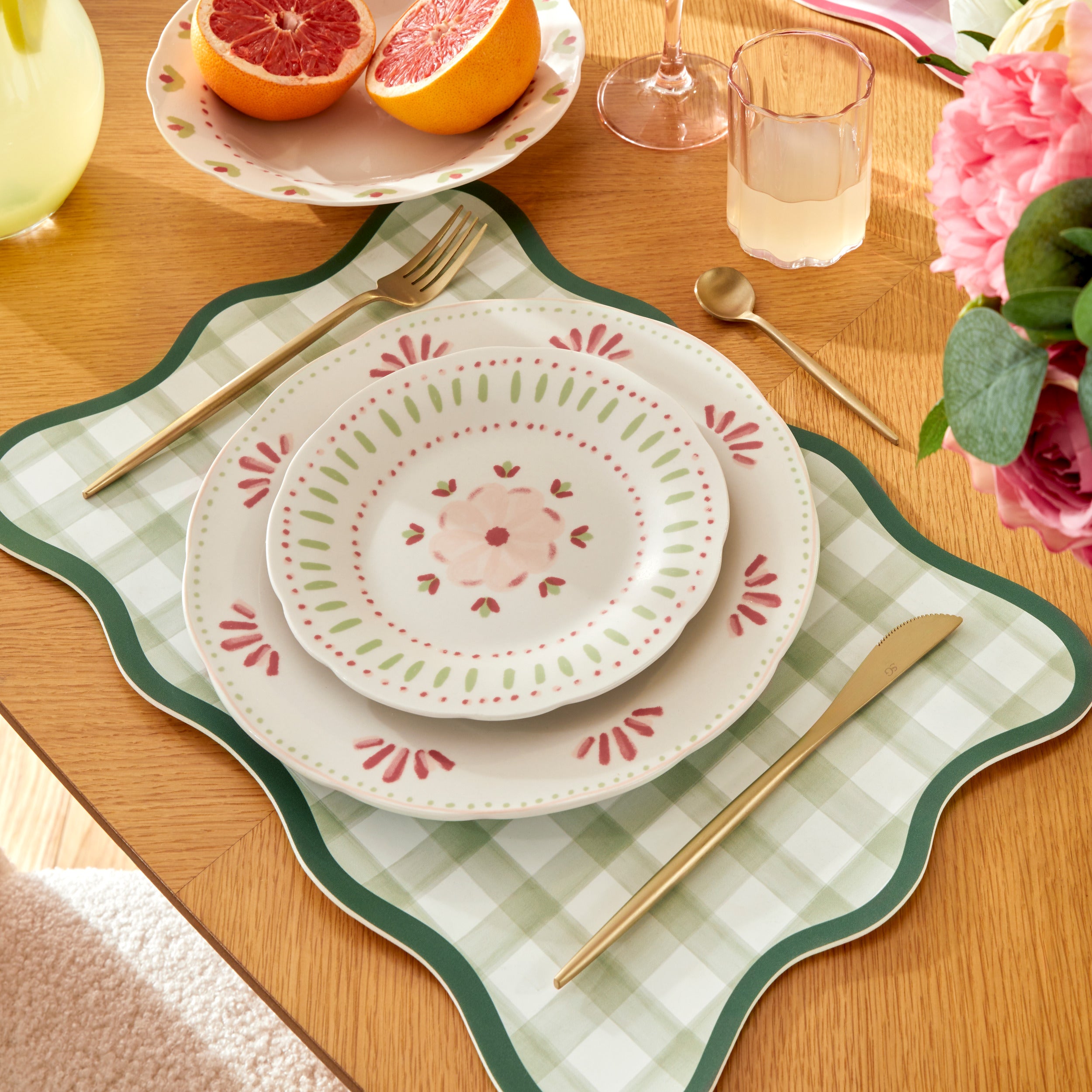Secret de Gourmet Fleur de Rose Plat bord Ø19cm - Set van 6 stuks