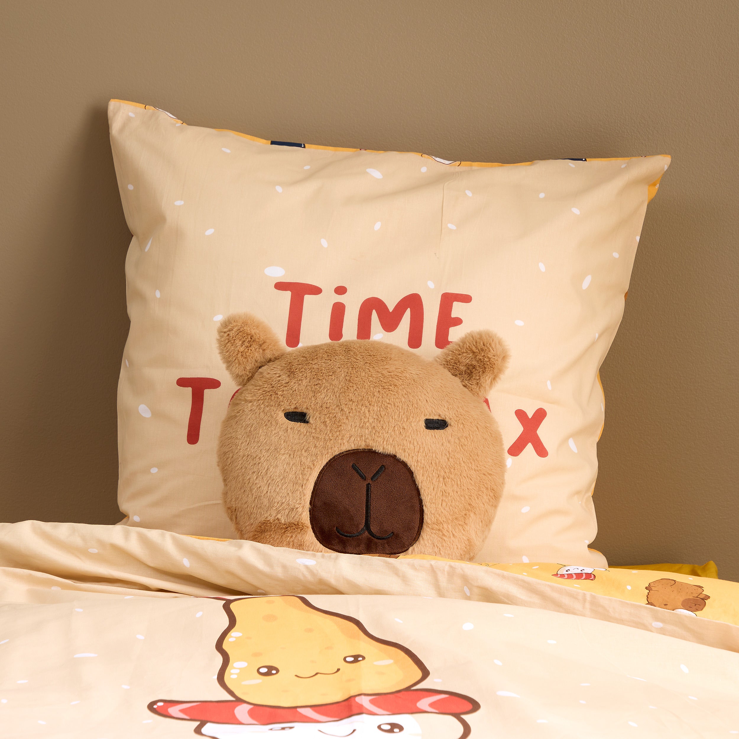 Atmosphera Kids Dekokissen Capybara – Ø30xH11cm – Braun