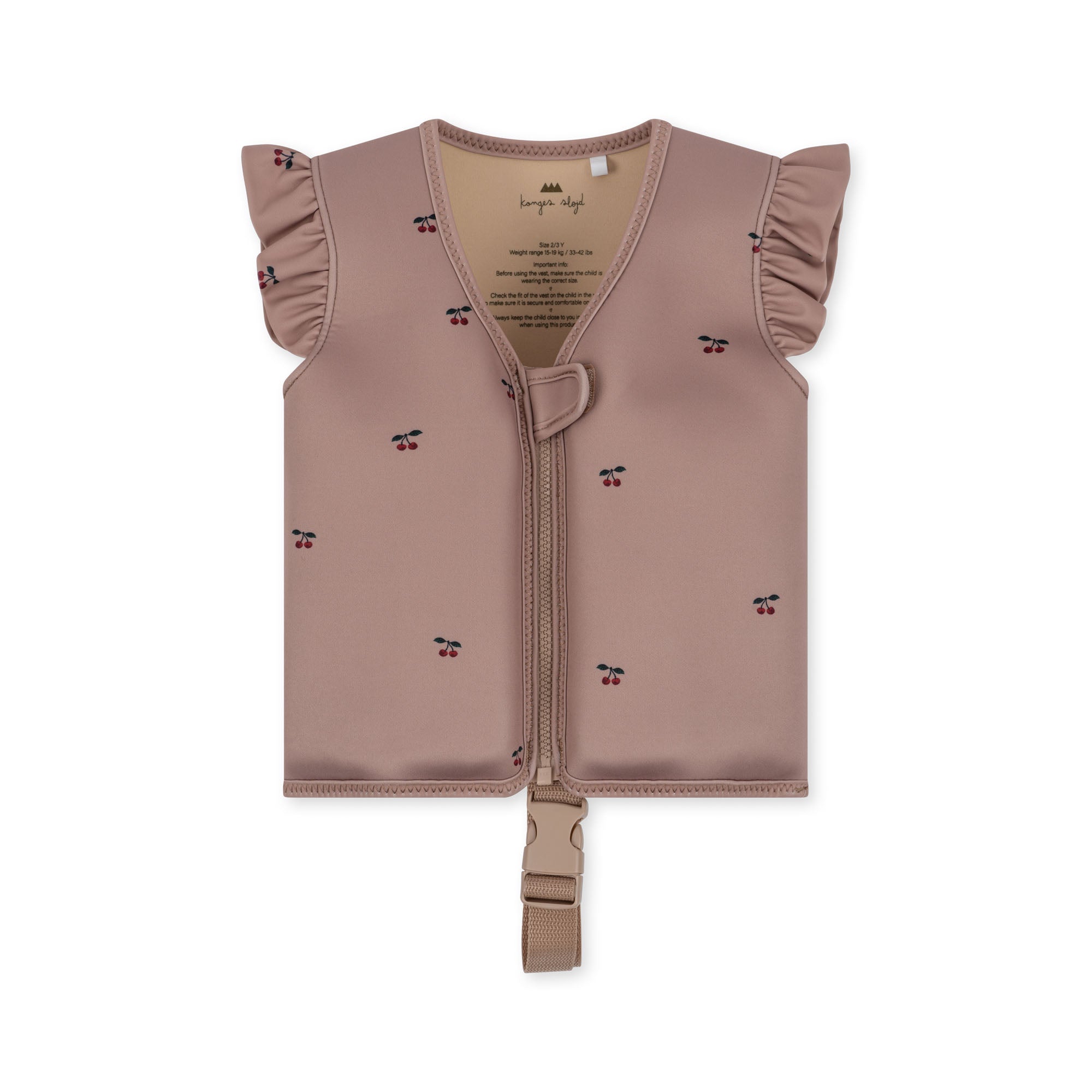 Konges Sløjd Gilet flottant en néoprène à volants/gilet de sauvetage/gilet flottant – Cerise