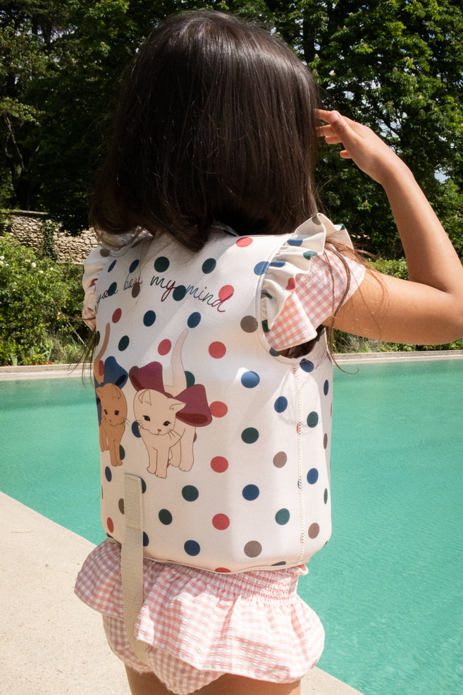 Konges Sløjd Gilet flottant en néoprène à volants/gilet de sauvetage/gilet flottant – Kitty