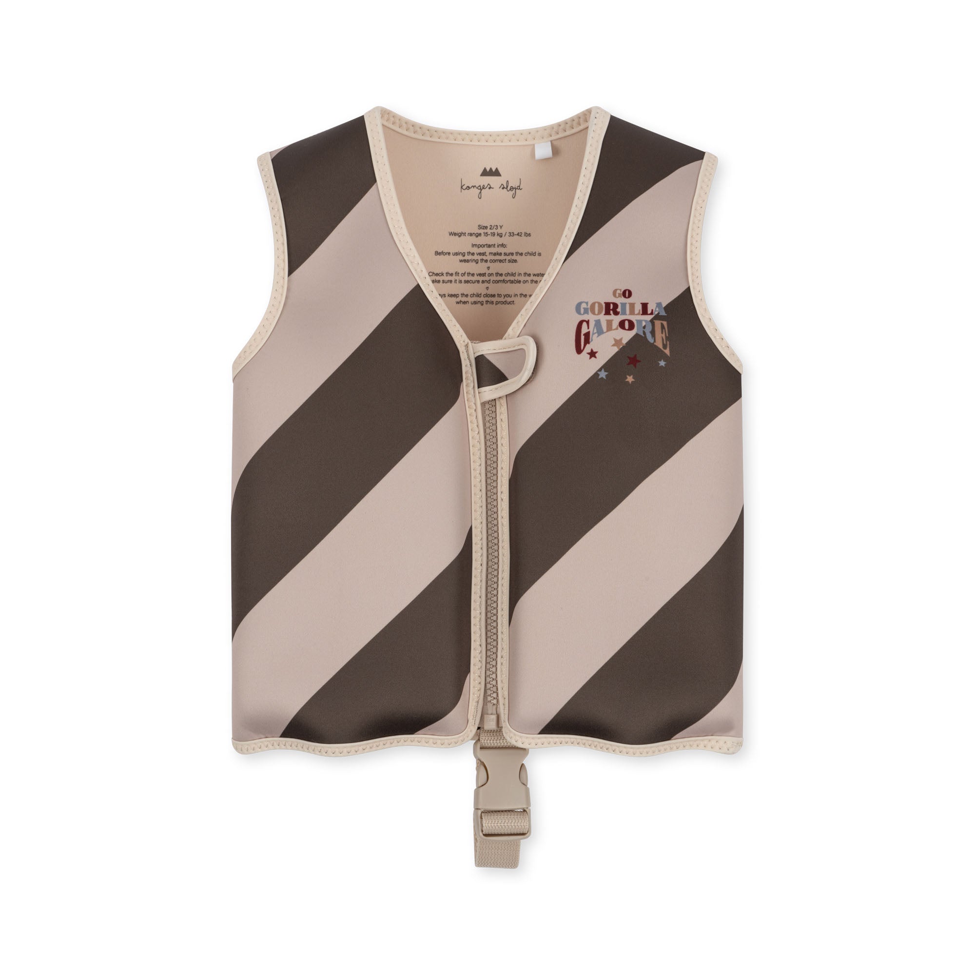Konges Sløjd Gilet flottant en néoprène/gilet de sauvetage/gilet flottant – Gorille