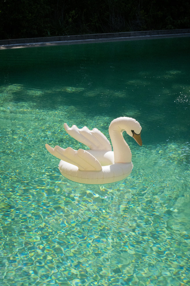 Konges Sløjd Bouée Cygne Ø50xH11cm - Crème Blanc Cassé