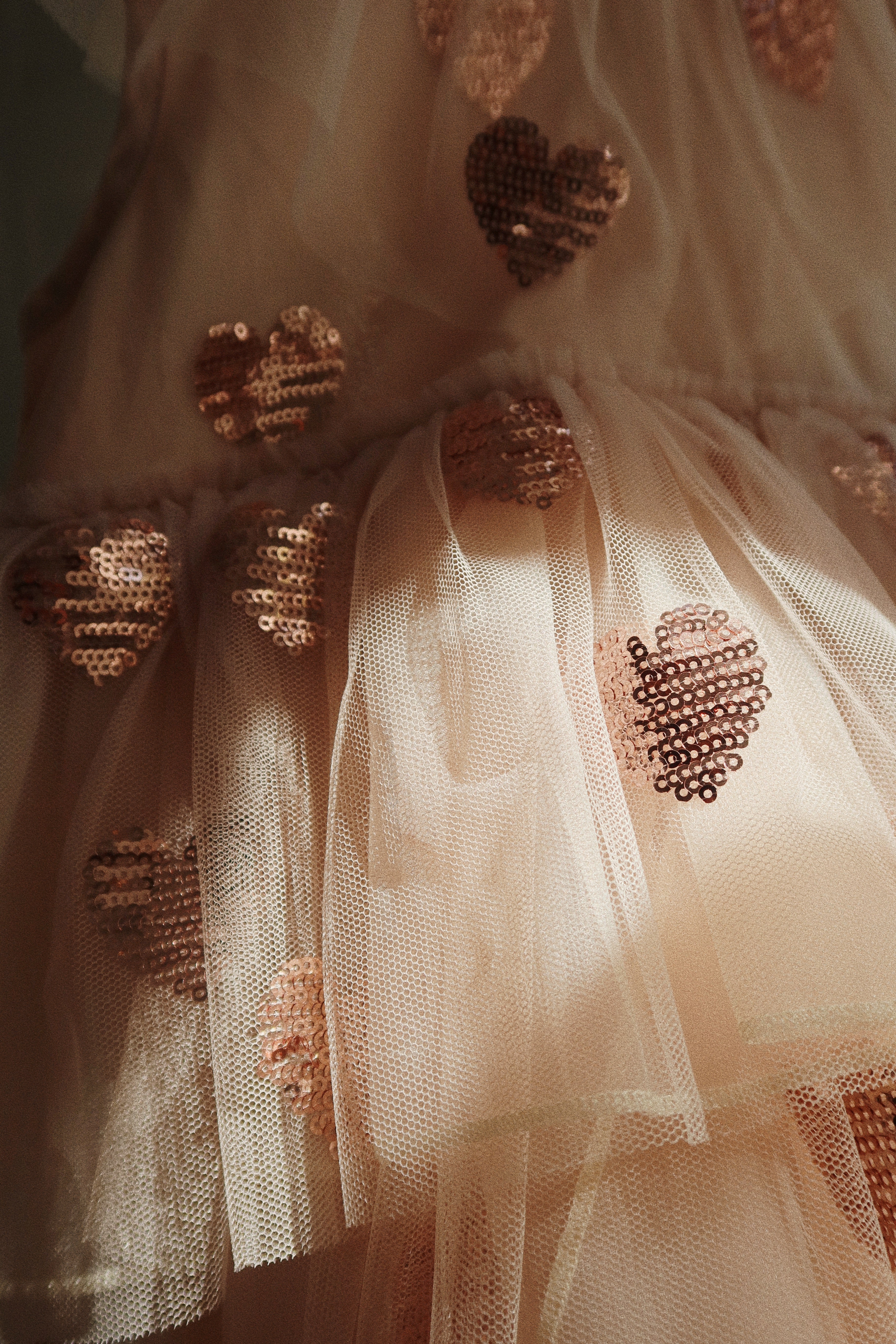Konges Sløjd Robe Yvonne Hartjes à sequins - Coeur Paillettes