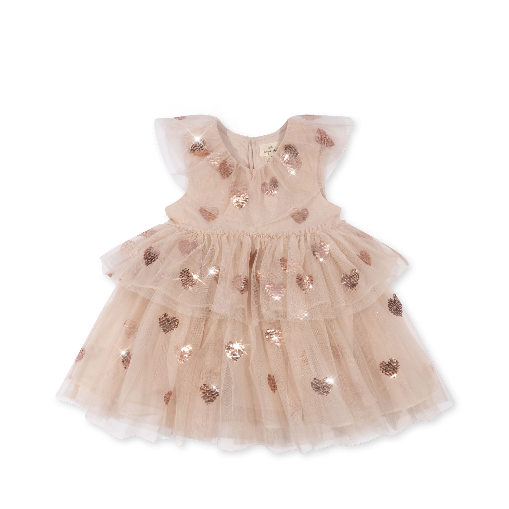 Konges Sløjd Robe Yvonne Hartjes à sequins - Coeur Paillettes