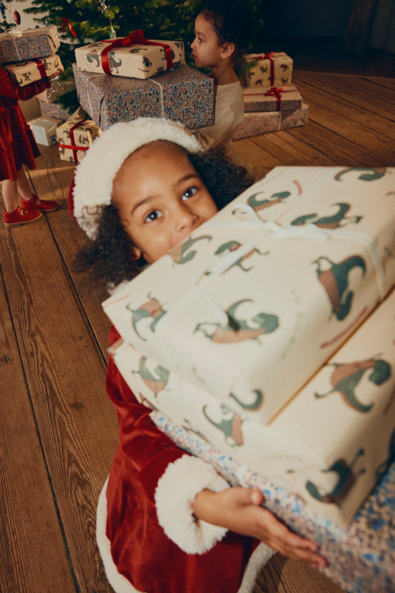 Robe de Noël Konges Sløjd pour enfant - Jolly Red