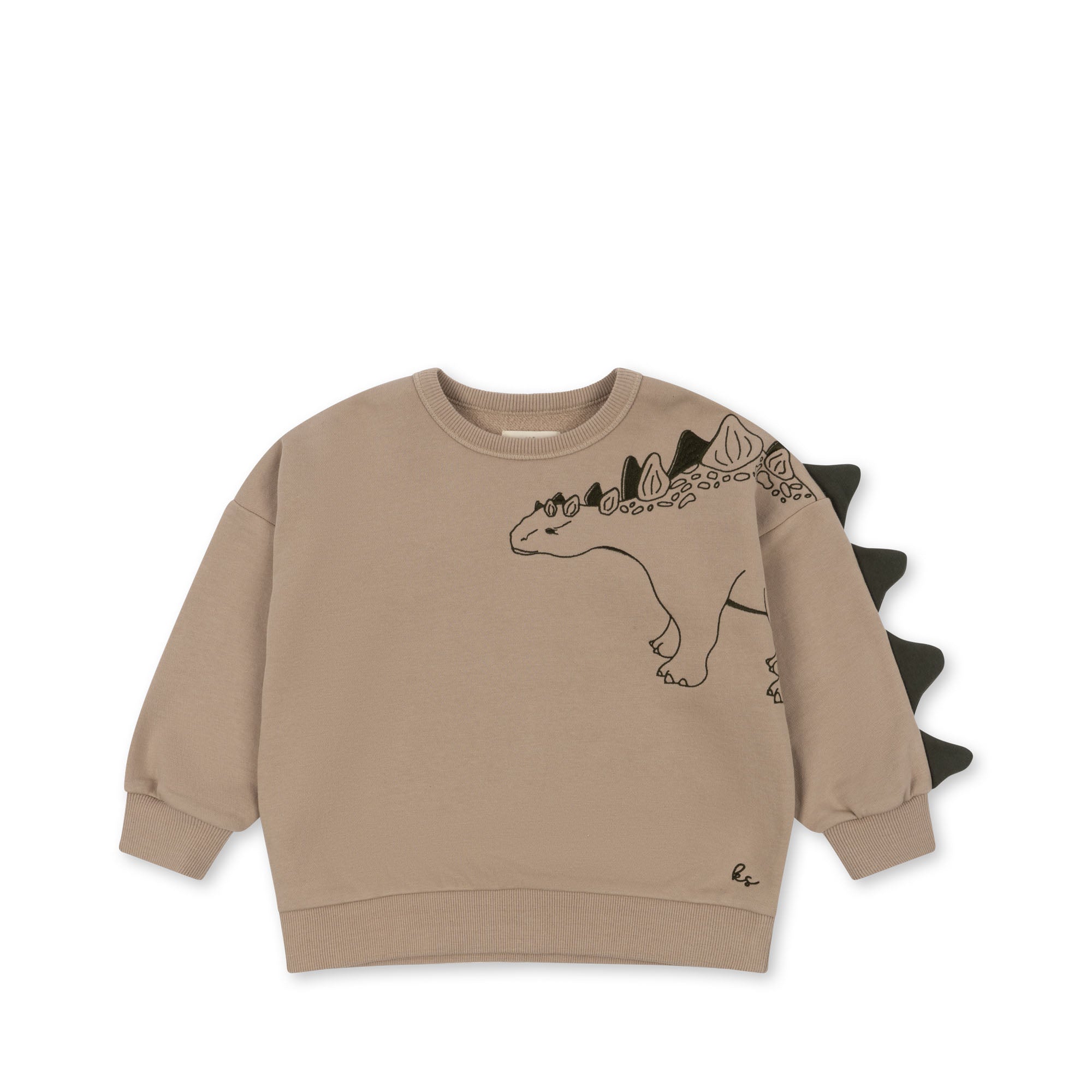Konges Sløjd Lou Sweatshirt/Sweater Animal Spike Dino - Oxford Tan