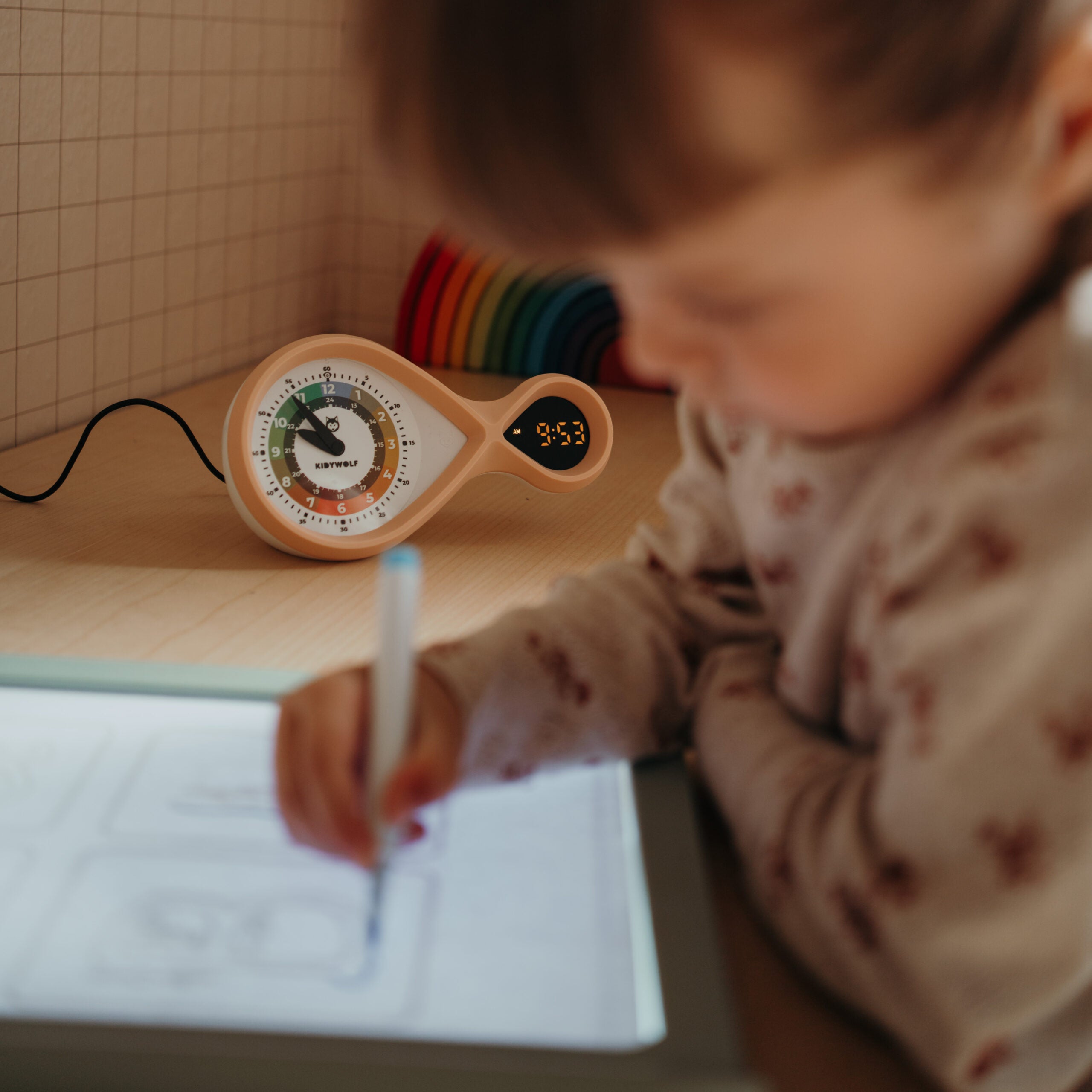 Kidywolf Educatieve kinderwekker - Meloen