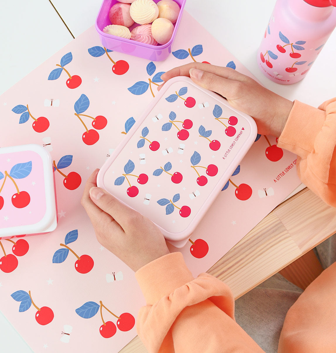 A Little Lovely Company Back to school - Lunchbox RVS - Cherries