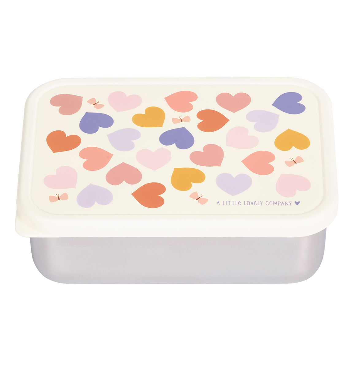 A Little Lovely Company Back to school - Lunchbox RVS - Hearts