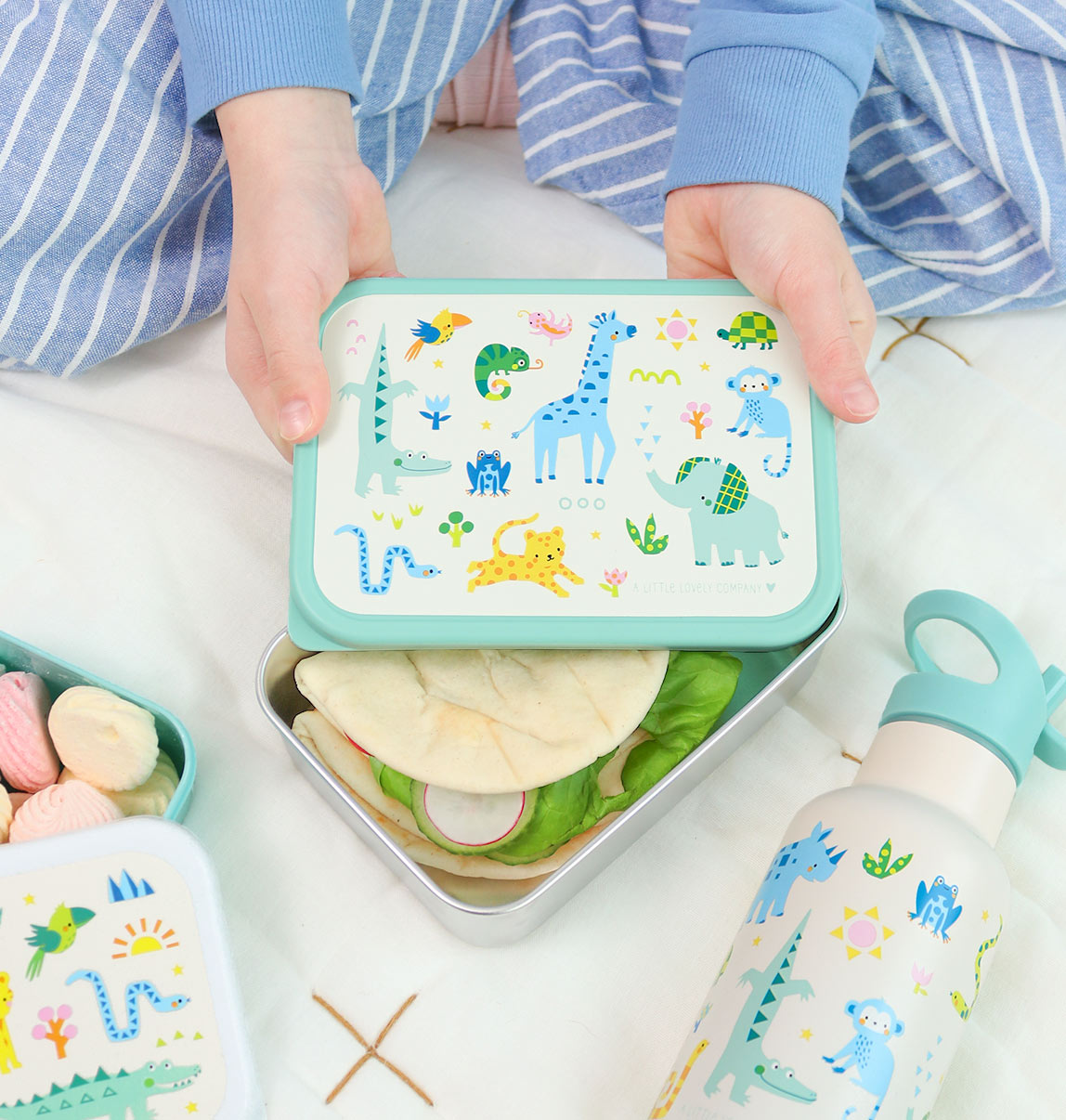 A Little Lovely Company Back to school - Lunchbox RVS - Jungle