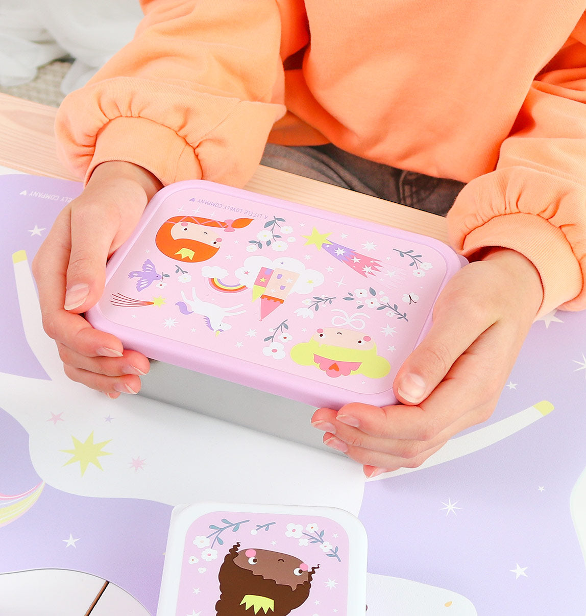 A Little Lovely Company Back to school - Lunchbox RVS - Princesses