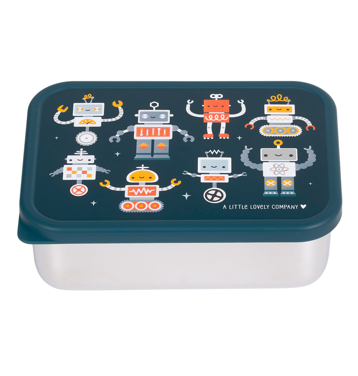 A Little Lovely Company Back to school - Lunchbox RVS - Robots