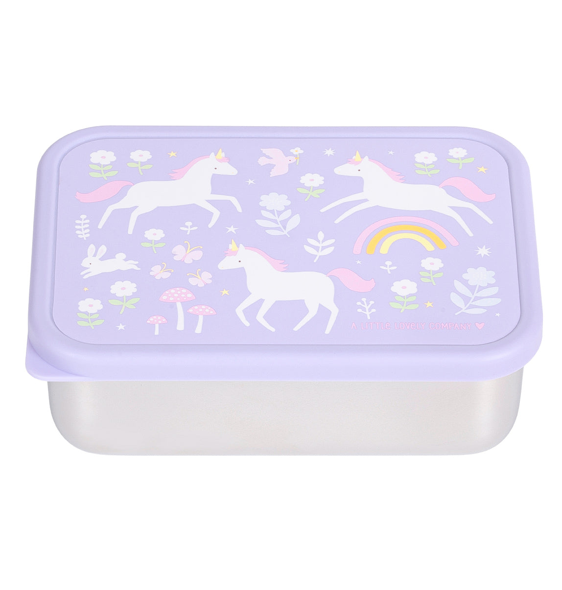 A Little Lovely Company Back to school - Lunchbox RVS - Unicorn Dreams