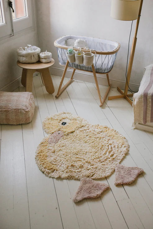 Lorena Canals Wasbaar katoen vloerkleed - Animals Duck - 95x120cm