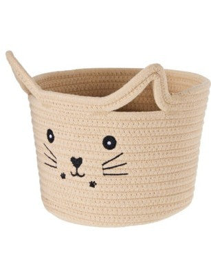 Home & Styling Opbergmand voor kinderen - Poes - Beige