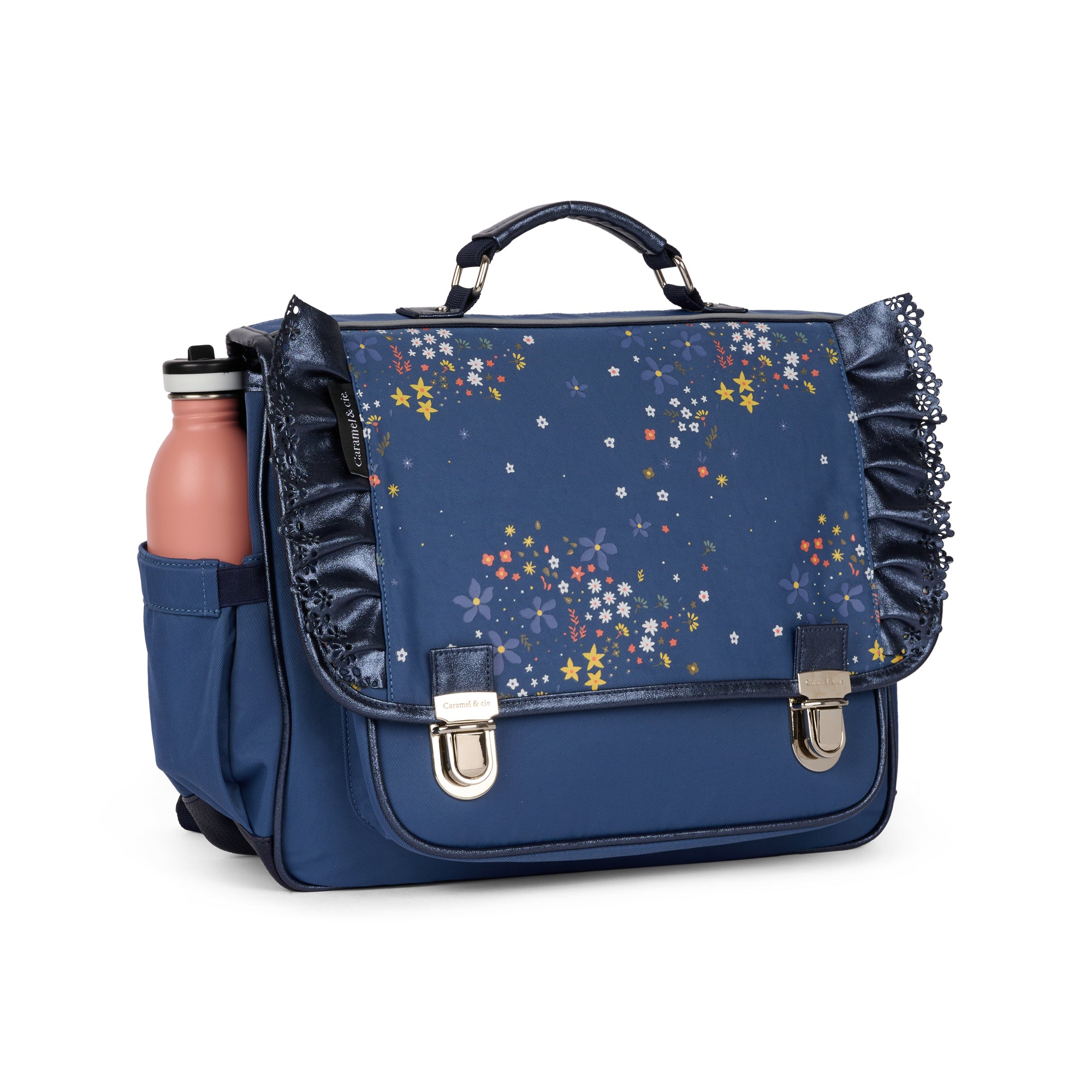 Caramel &amp; Cie Cartable/Cartable Papillon - Bleu