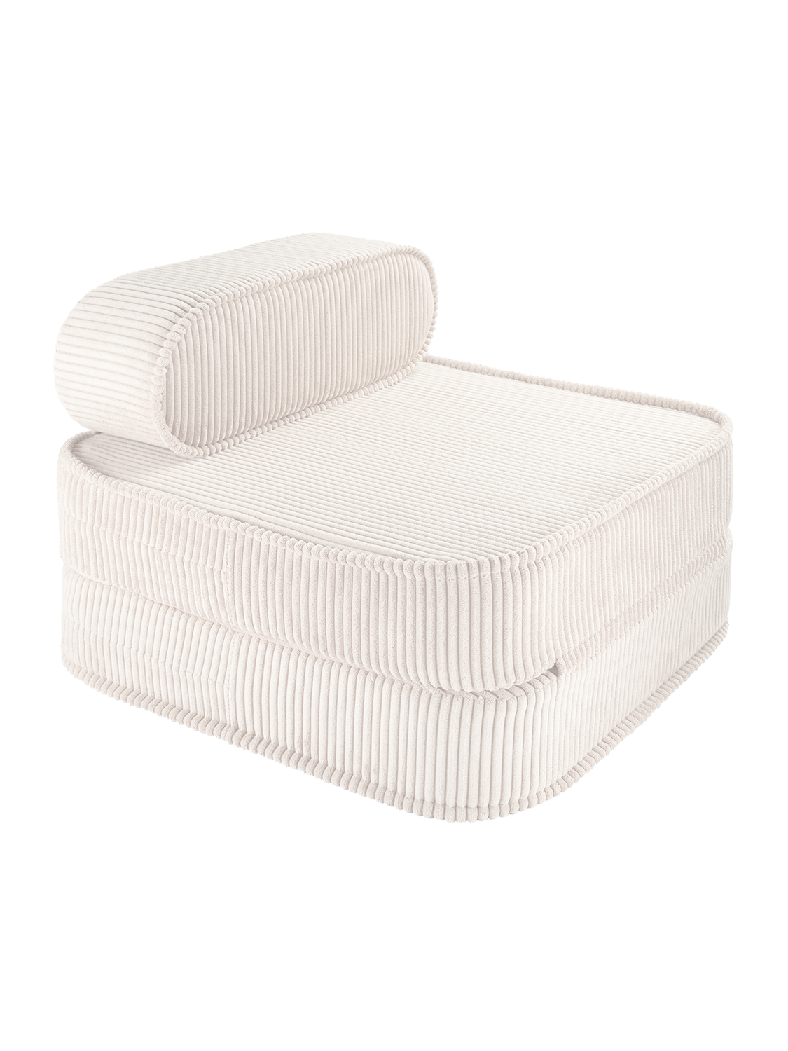 Wigiwama Corduroy Flip Chair / Fauteuil de couchage - 65x60x25cm - Guimauve