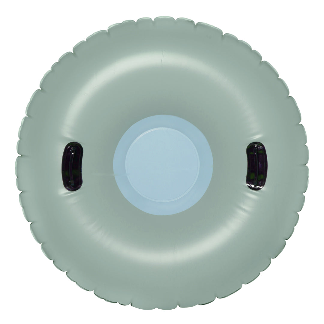 Flotteur d'hiver alpin Petites Pommes Ø120cm - Luge ronde gonflable - Dès 8 ans - Calile/Oxford/Nordique