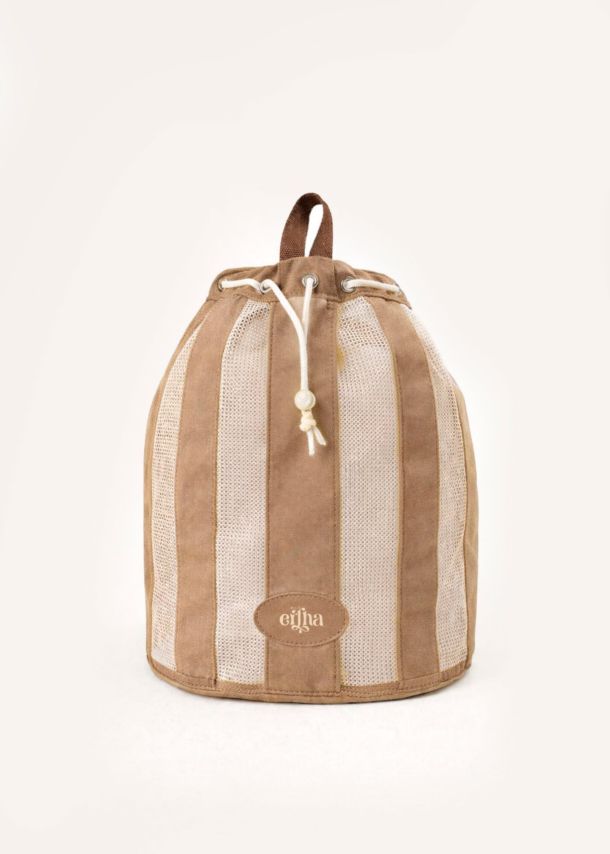 Mrs Ertha Beach Net Rugzak/Strandrugzak - 38x33x24cm - Ambar