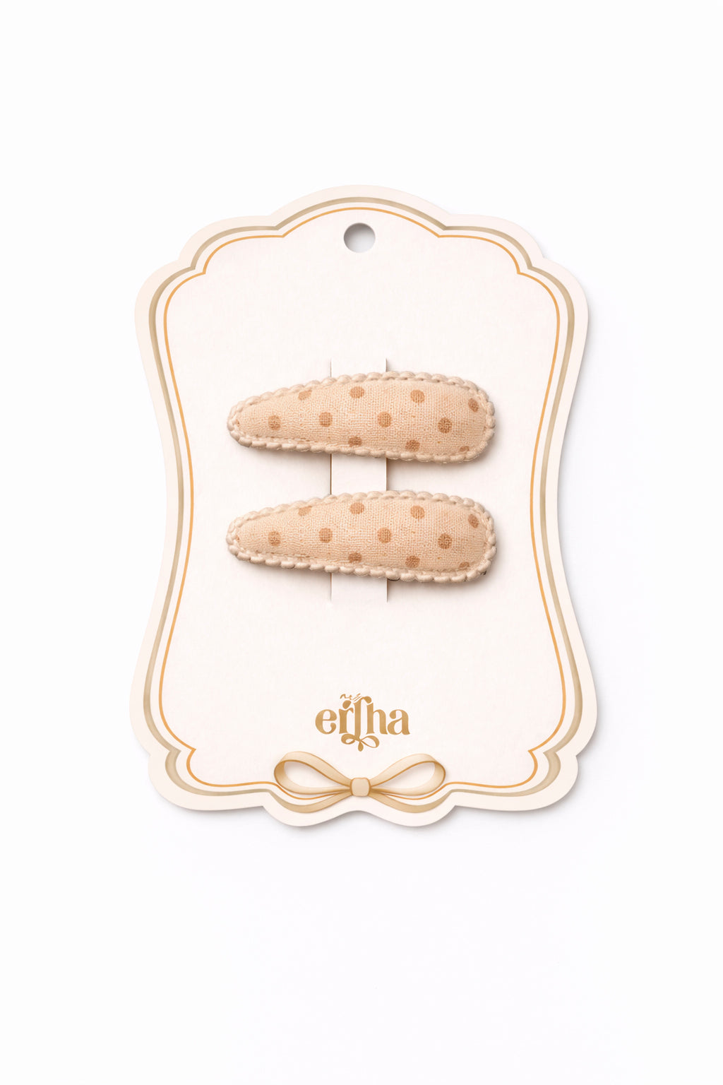 Mrs Ertha Haarclips - Blush Dots