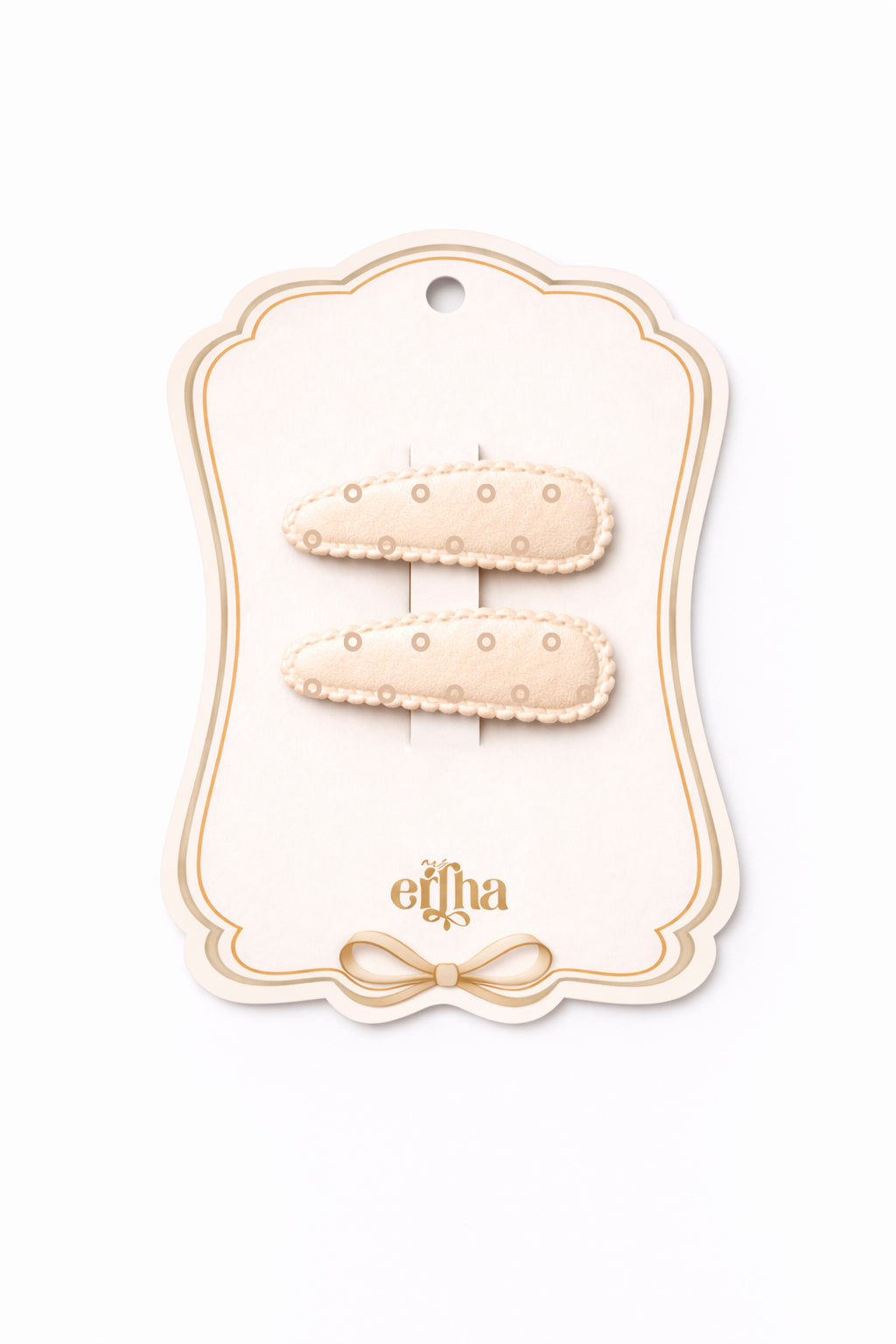 Mrs Ertha Haarclips - Neutral Dots