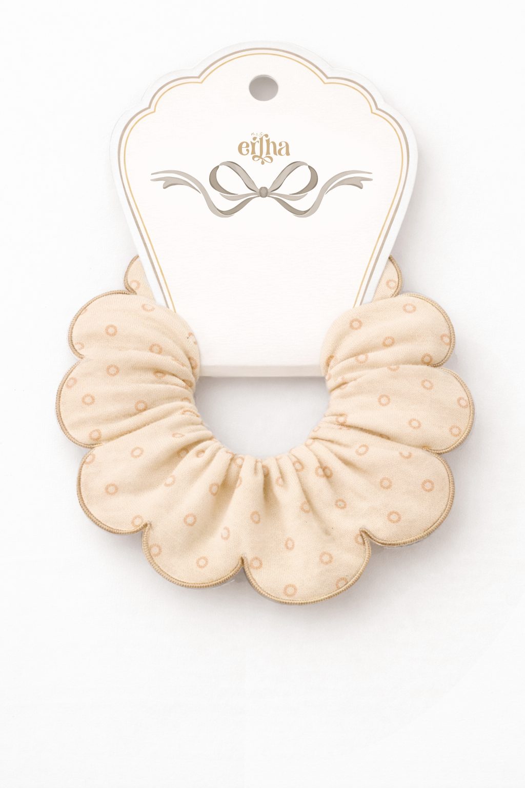 Mrs Ertha Scrunchies - Neutral Dots