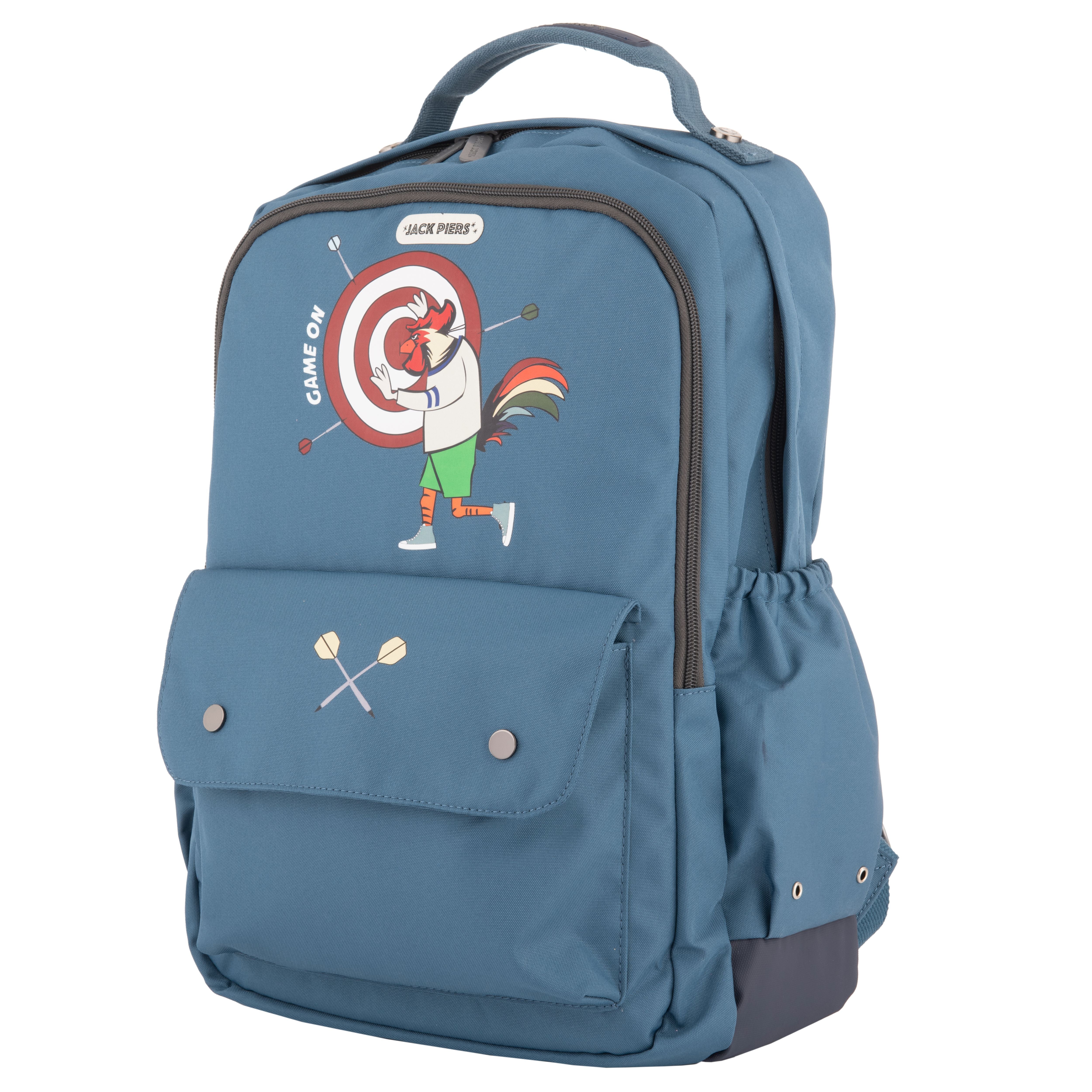 Jack Piers Rugzak/Backpack New York Darts - 36x13x29cm - Blauw