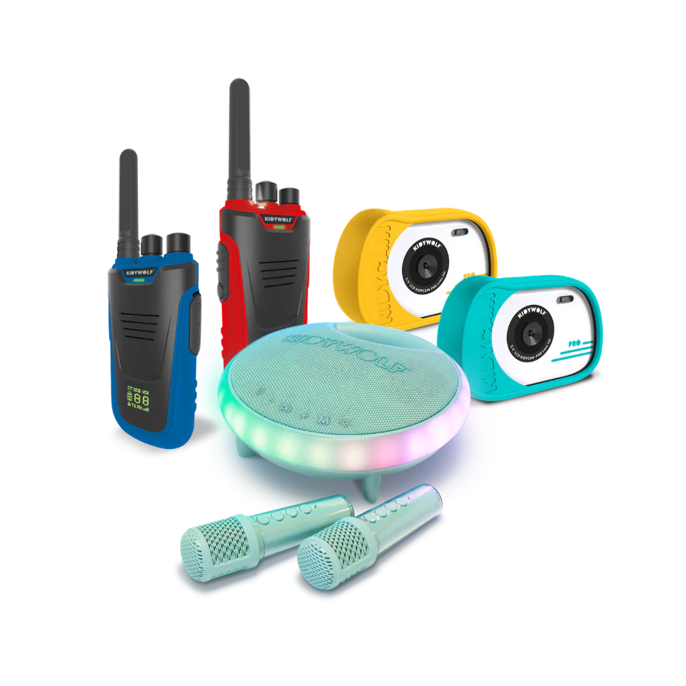 Kidywolf Pack Family Fun - Camera's, Walkietalkie, Karaoke