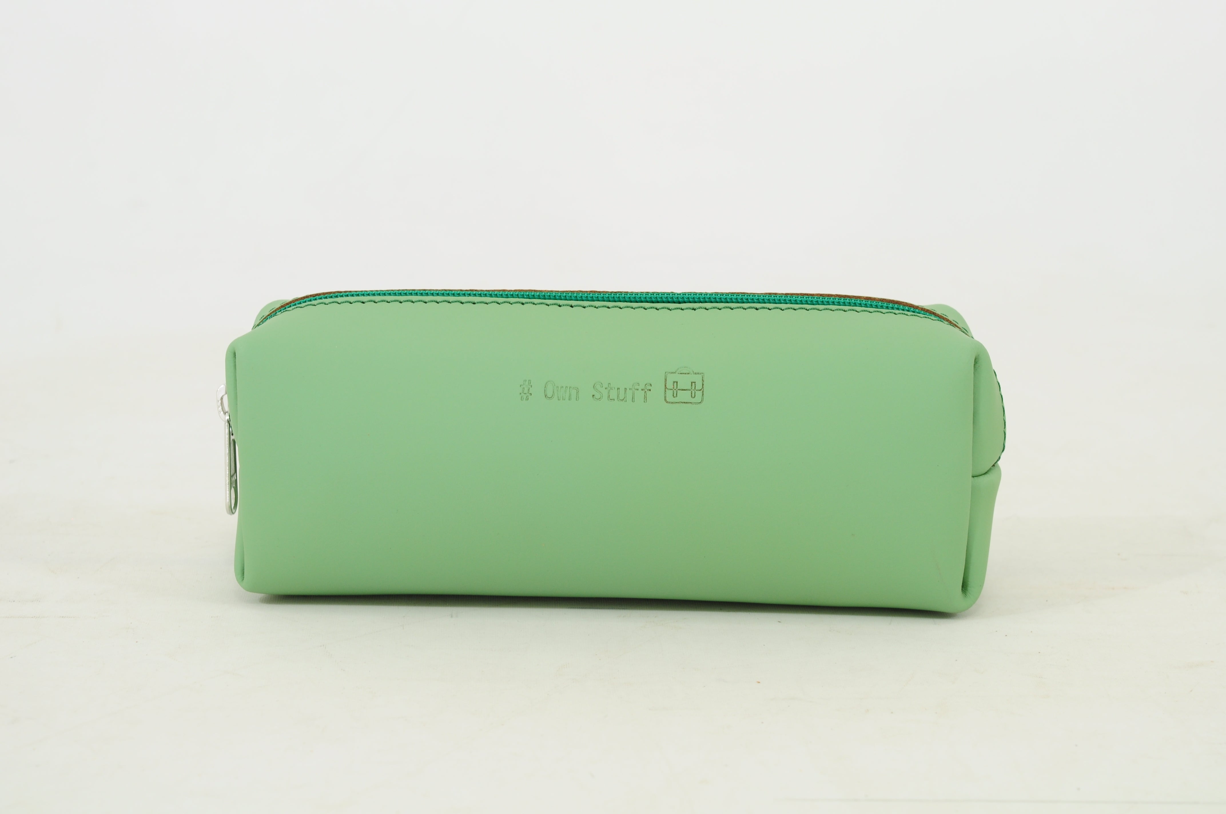 Own stuff Leren pennenzak / pennenetui - Pastel Green