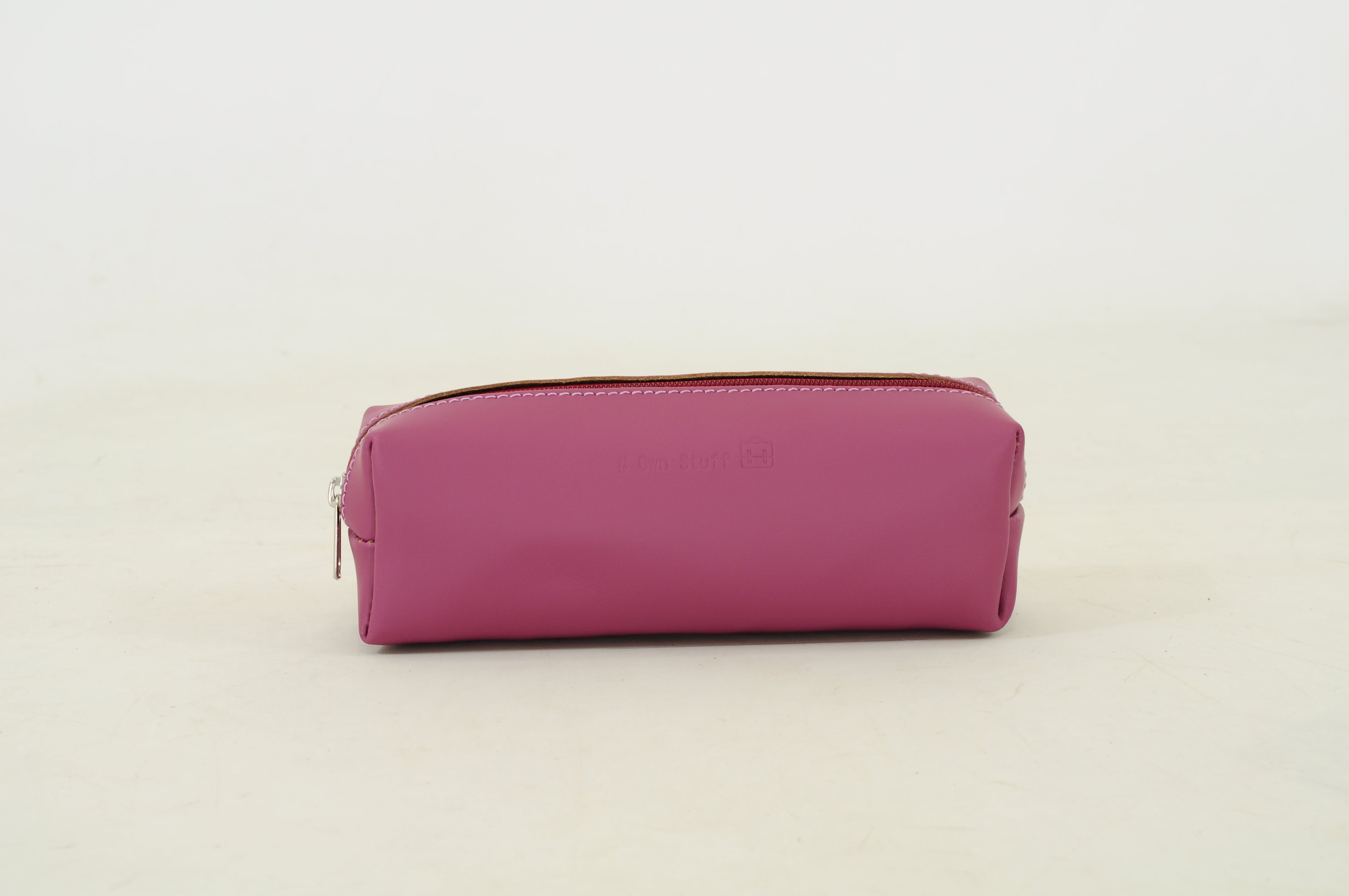 Own stuff Leren pennenzak / pennenetui - Plum