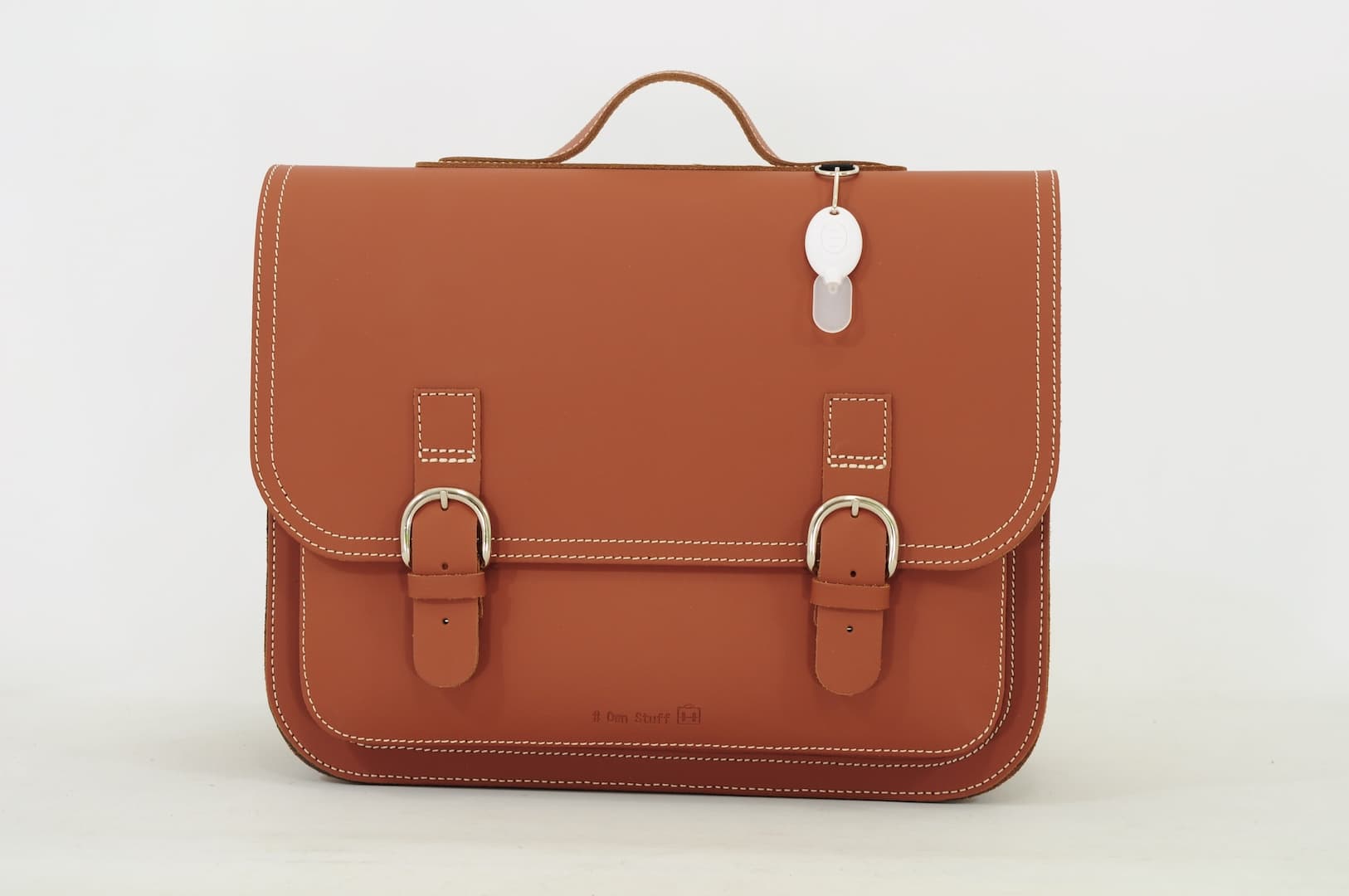 Own Stuff Lederen Boekentas Lagere school - 38x30x17cm - Chestnut